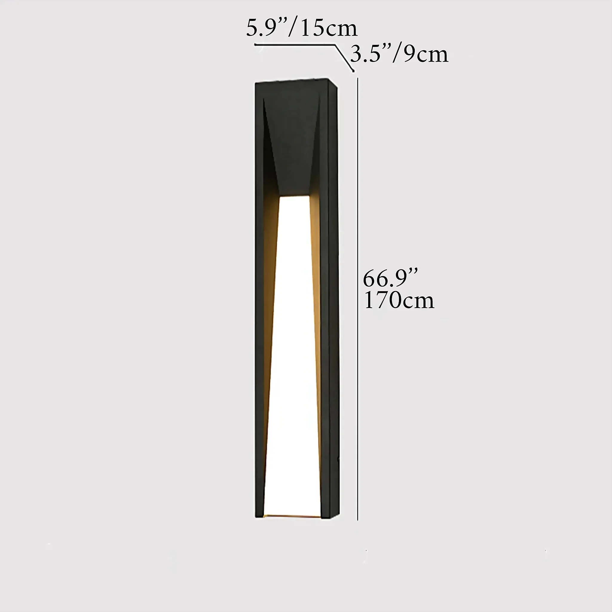 Altamura | Modern Outdoor Black Stylish Exterior LED Wall Lamp