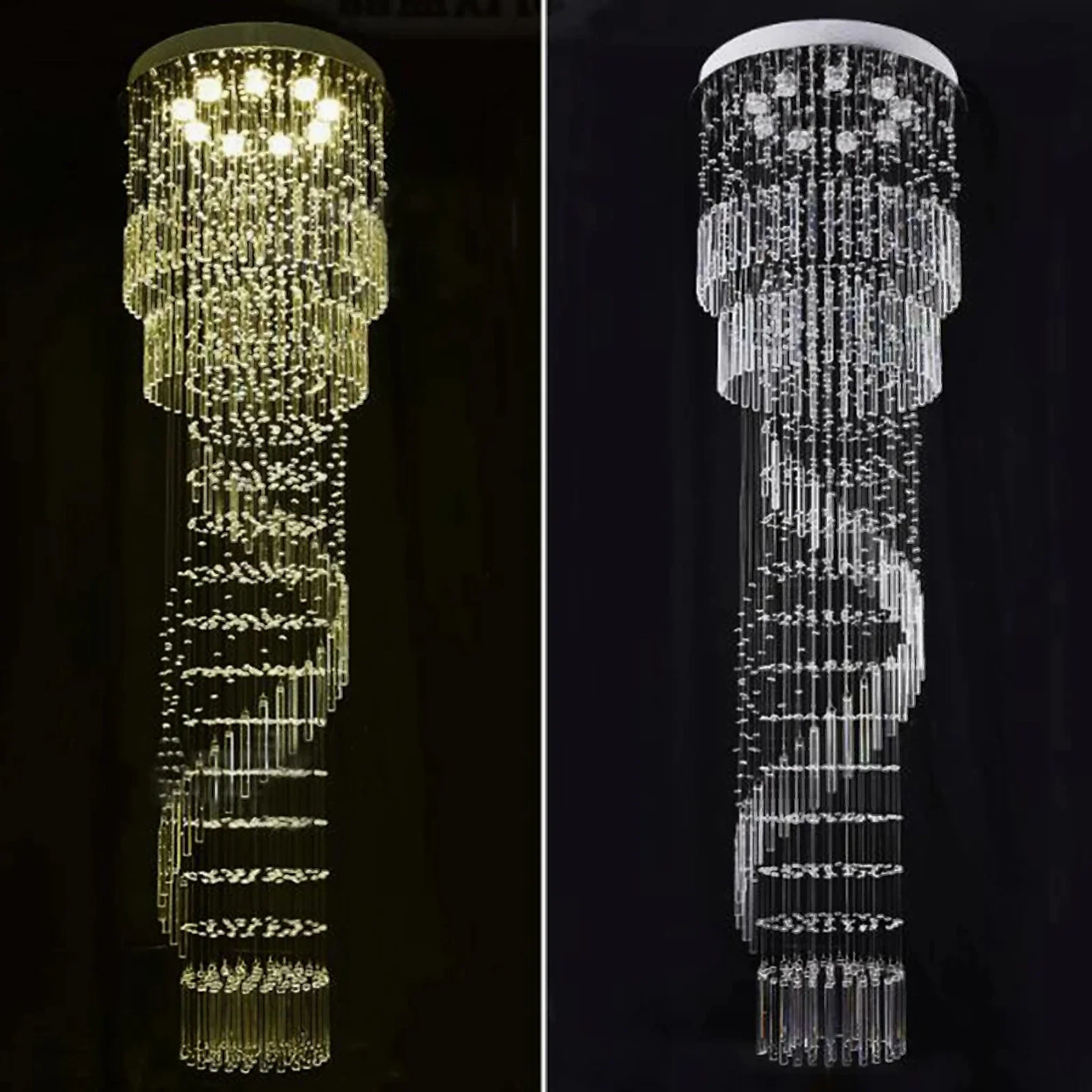 Levens | Exquisite Modern Flush Mount Crystal Chandelier