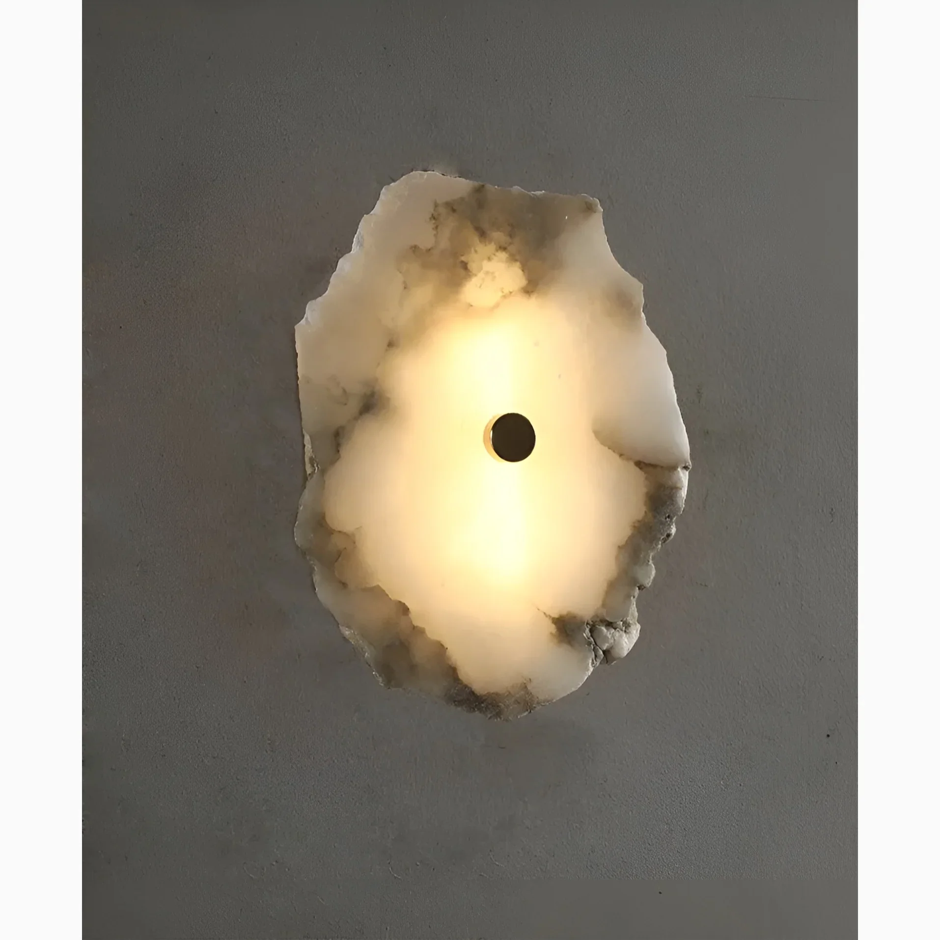 Creative Wall Lamp from Natural Marble for Living Room, Bedroom