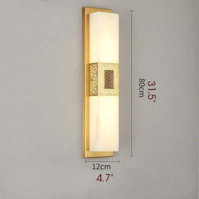 Creative Marble Wall Lamp in Chinese Style for Bedroom, Living Room