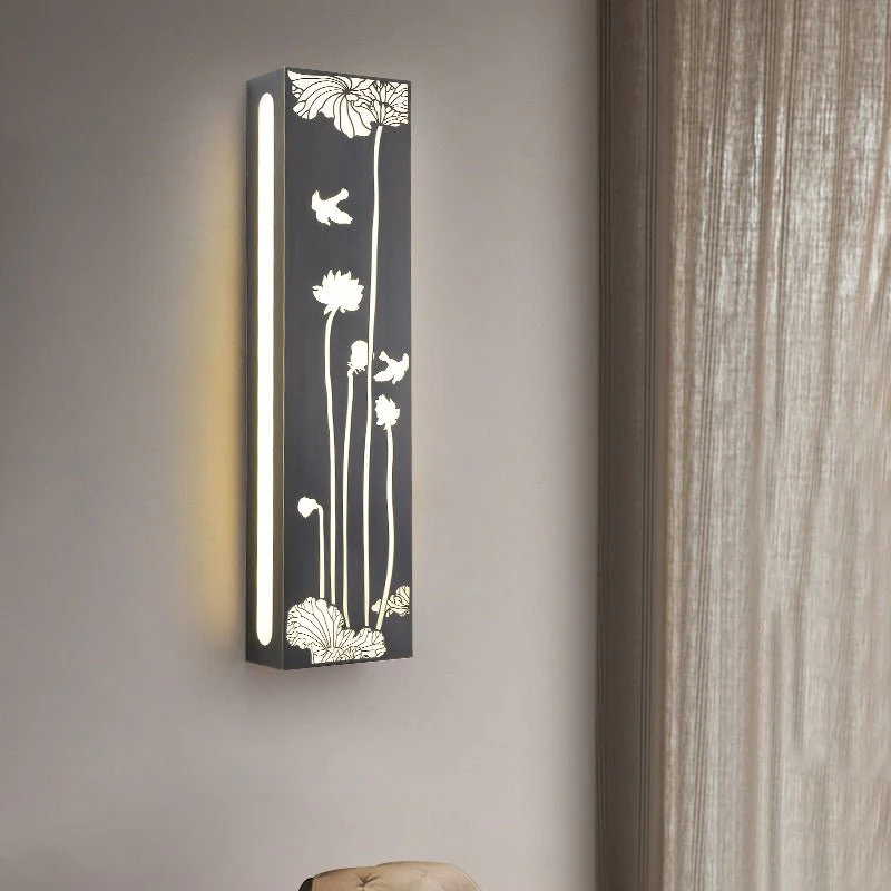 Modern Wall Lamp in New Chinese Style for Living Room, Bedroom