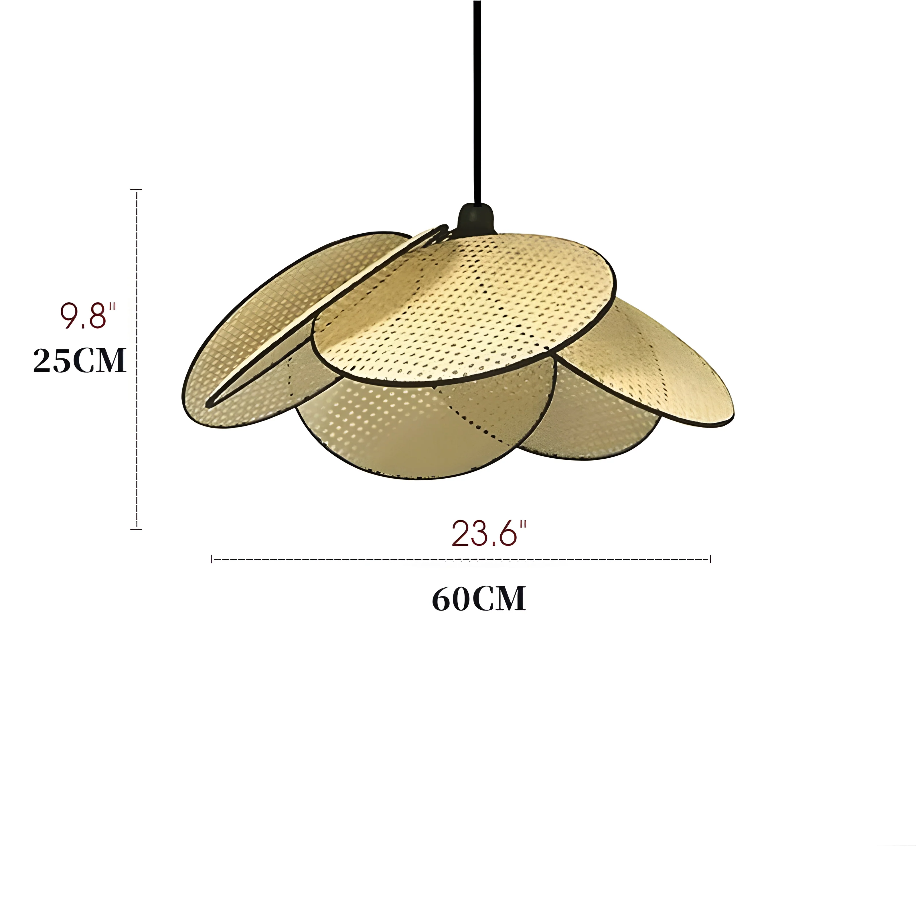 Brienz | Pendant Light with Hand Made Rattan Wicker