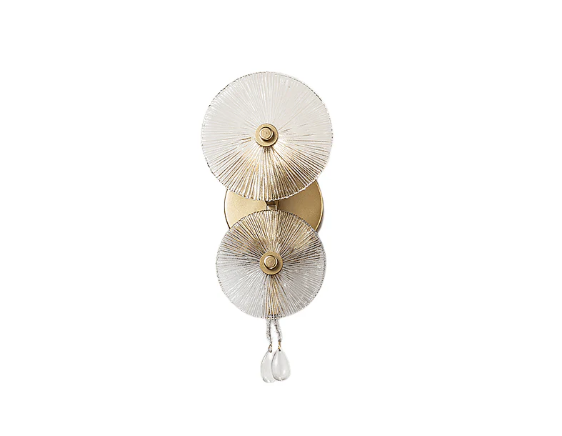 Modern Crystal Wall Lamp Circle Shaped for Living Room, Bedroom