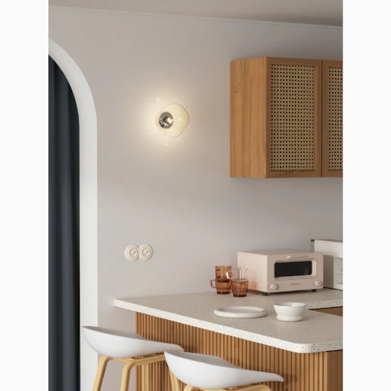 Creative Glass Wall Lamp in Ultramodern Style, Living Room, Bedroom