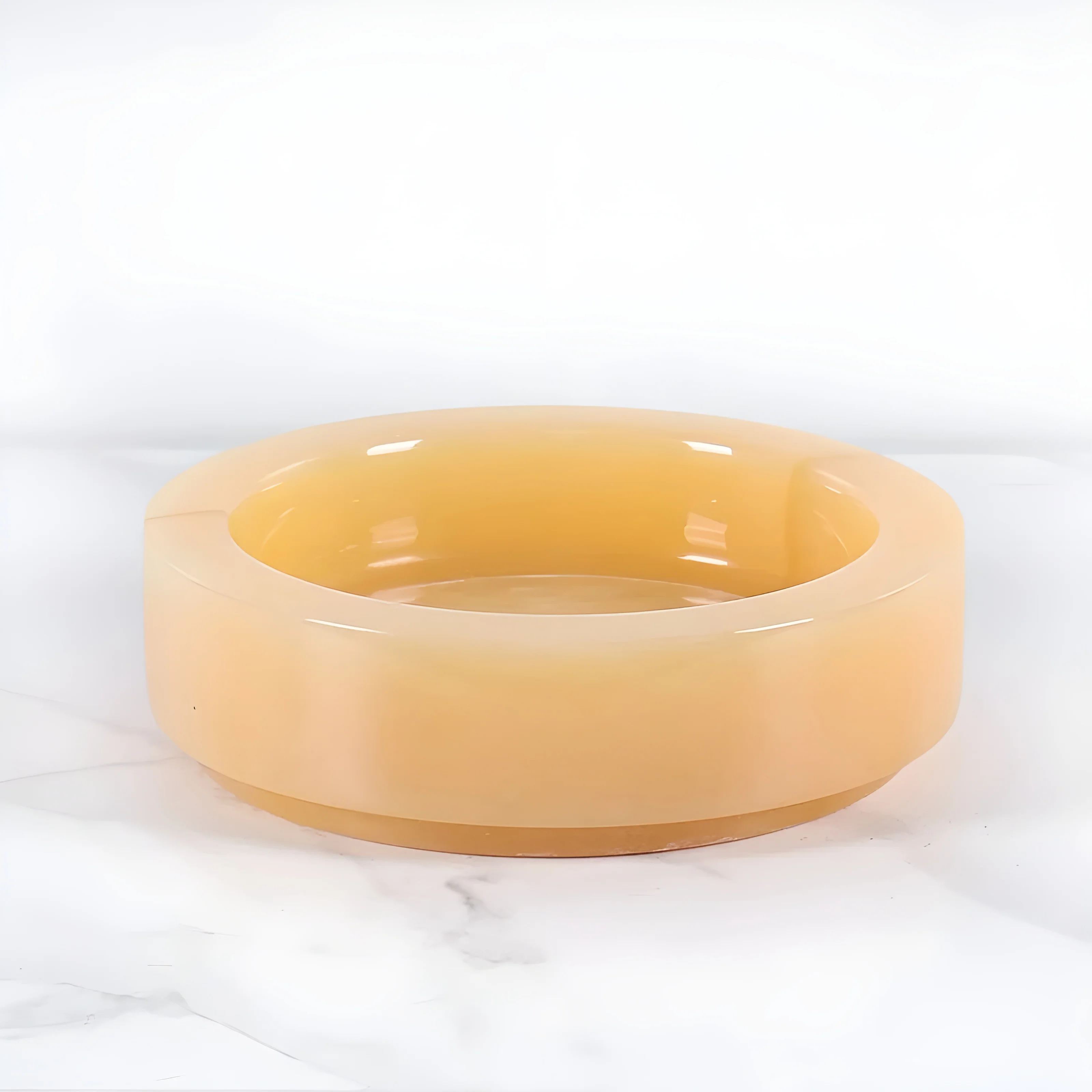 Natural Marble Beige Small Plant Pot