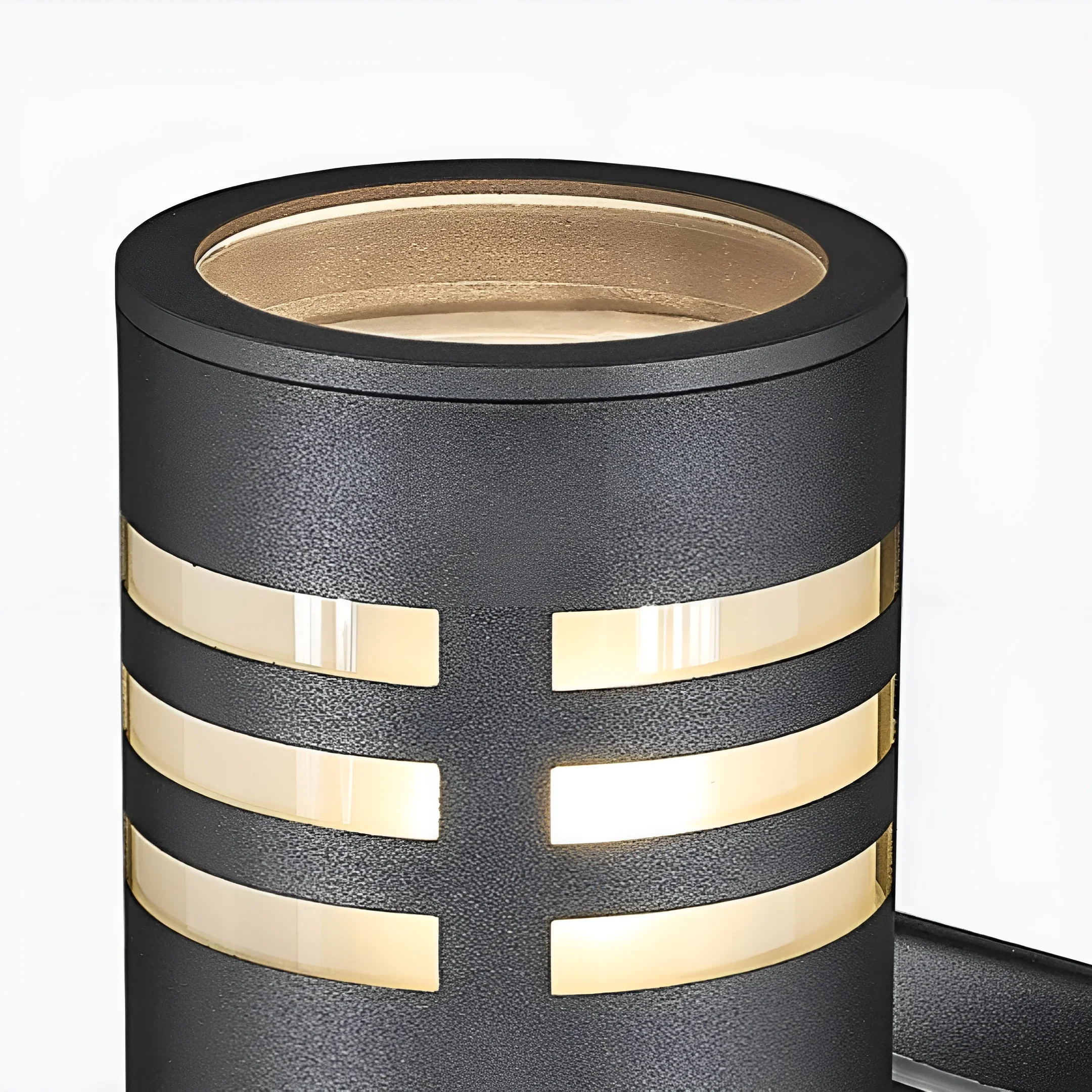 Dual-Beam Outdoor Wall Light with Light Sensor - Modern Waterproof Fixture