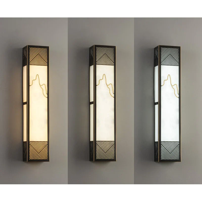 Modern Wall Lamp in New Japanese Style for Living Room, Bedroom