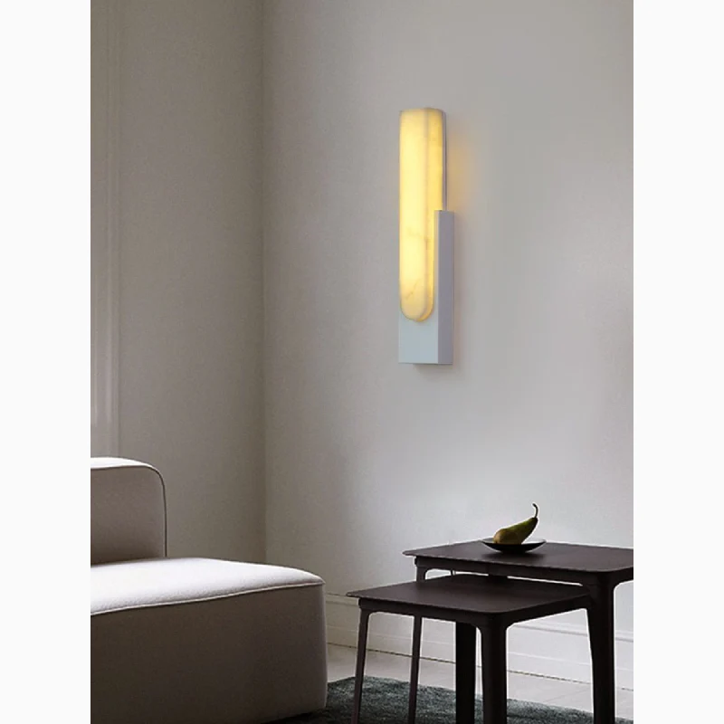 Nyon | Marble Rectangular Wall Lamp for Living Room