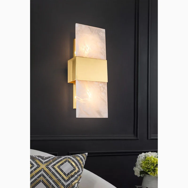Creative Marble Wall Lamp in Postmodern Style for Dining Room, Bedroom