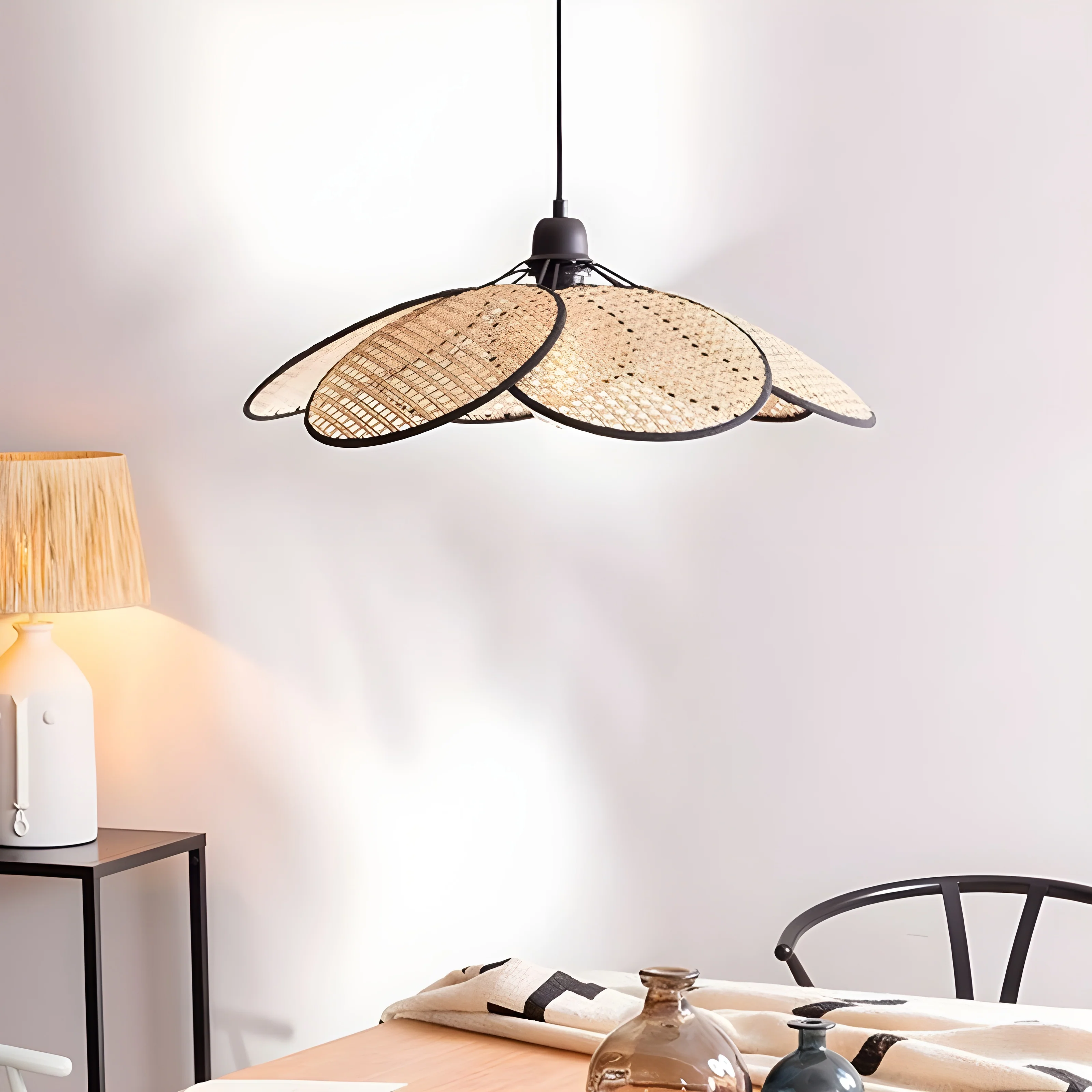 Brienz | Pendant Light with Hand Made Rattan Wicker