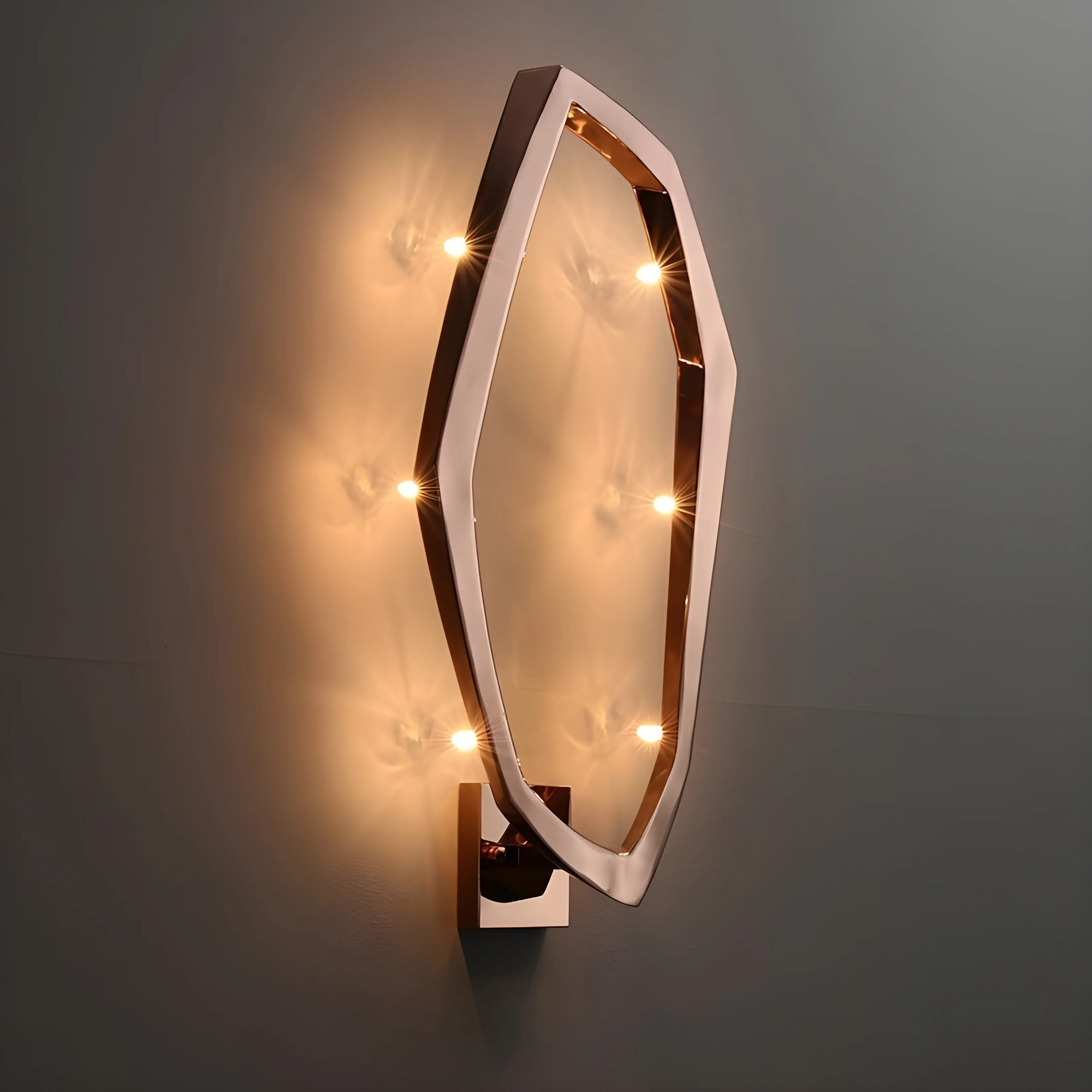 Modern LED Steel Lamp in Minimalistic Style for Living Room, Bedroom