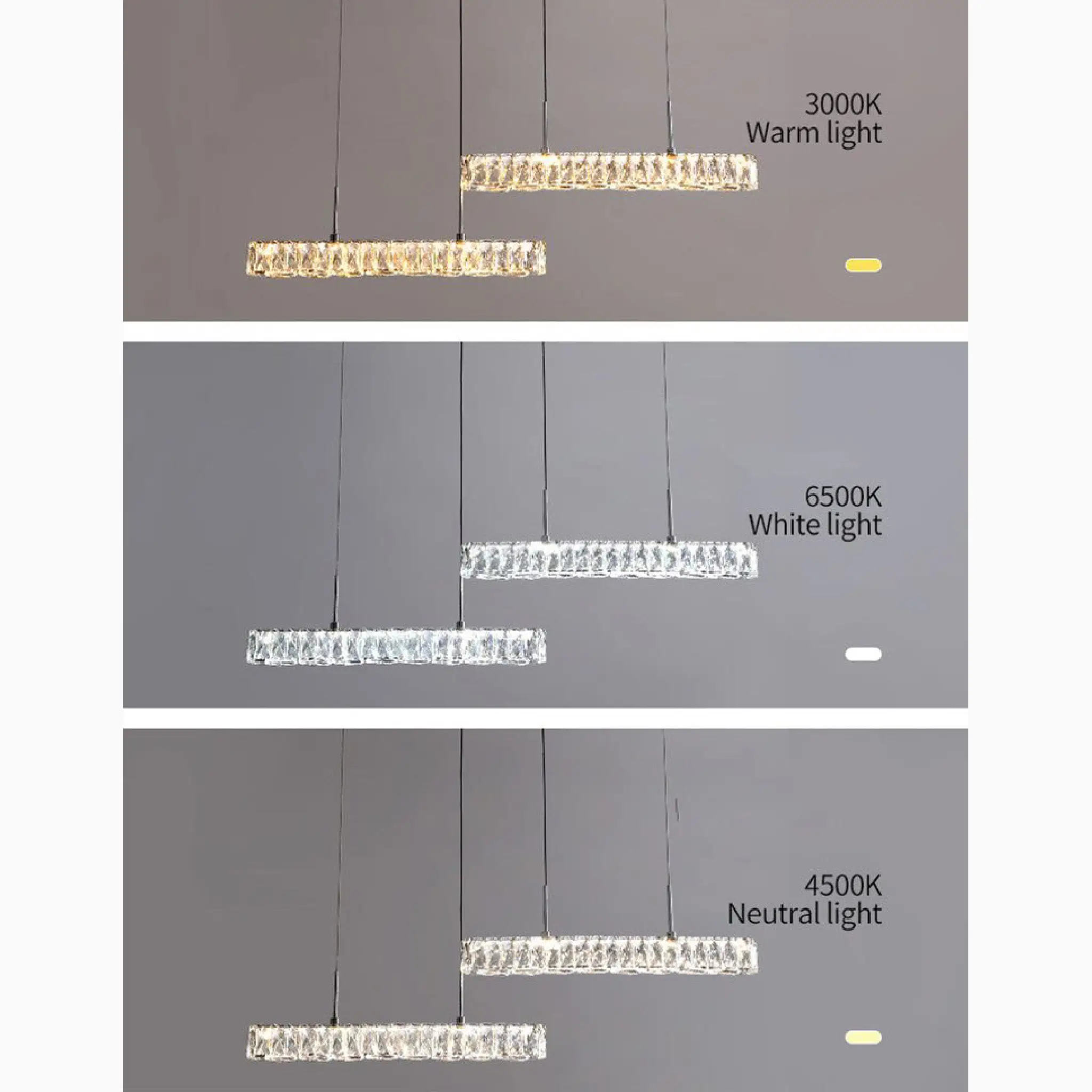 Aiello del Sabato | Modern Crystal Pendant LED Light for Study, Dining Room