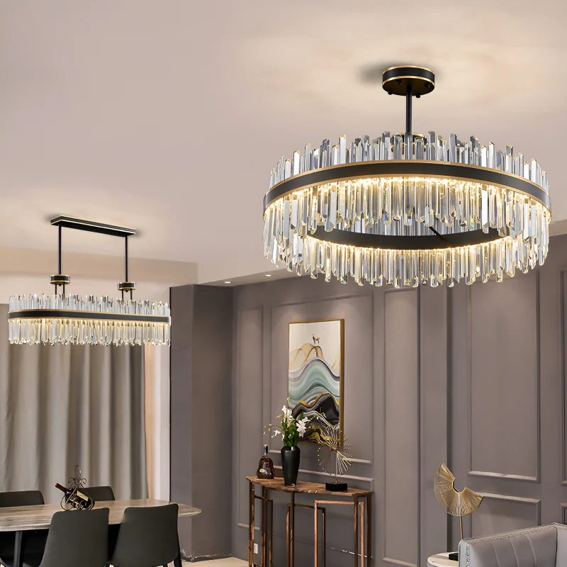 Ahrntal | Luxury Oval Crystal LED Chandelier for Dining room, L39.4