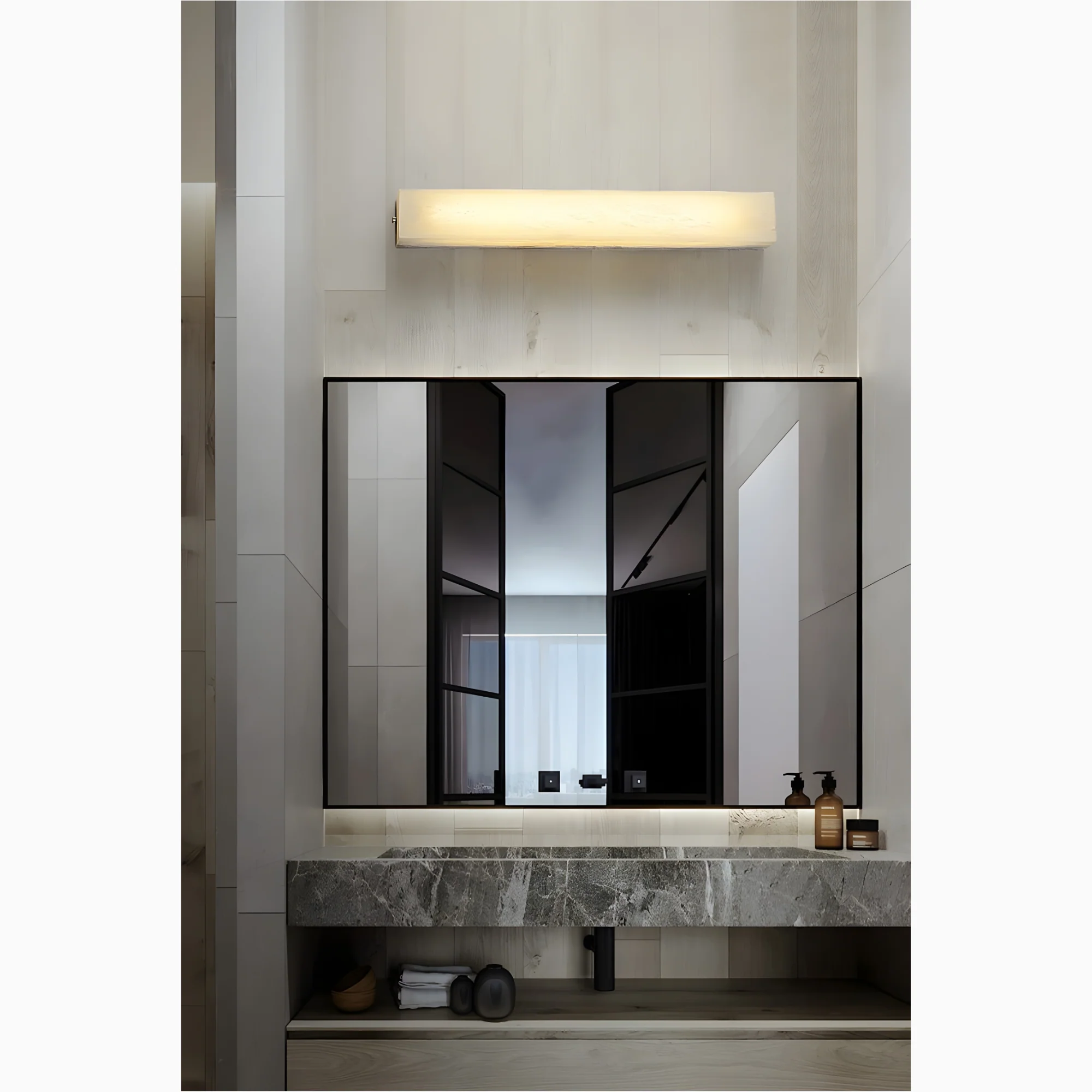 Modern Marble Wall Lamp in Minimalistic Style for Living Room, Bedroom