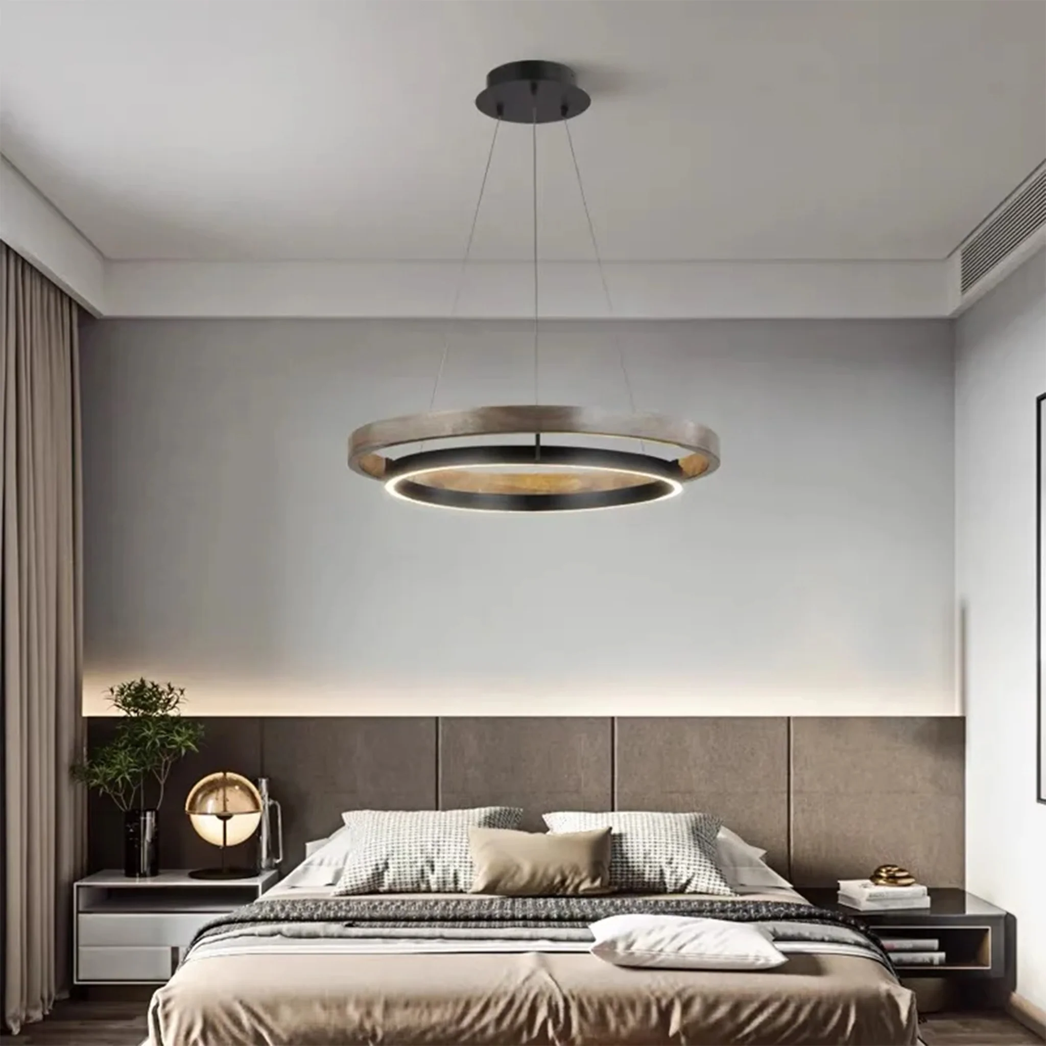 Sion | Modern Minimalistic Aluminium Drum Chandelier
