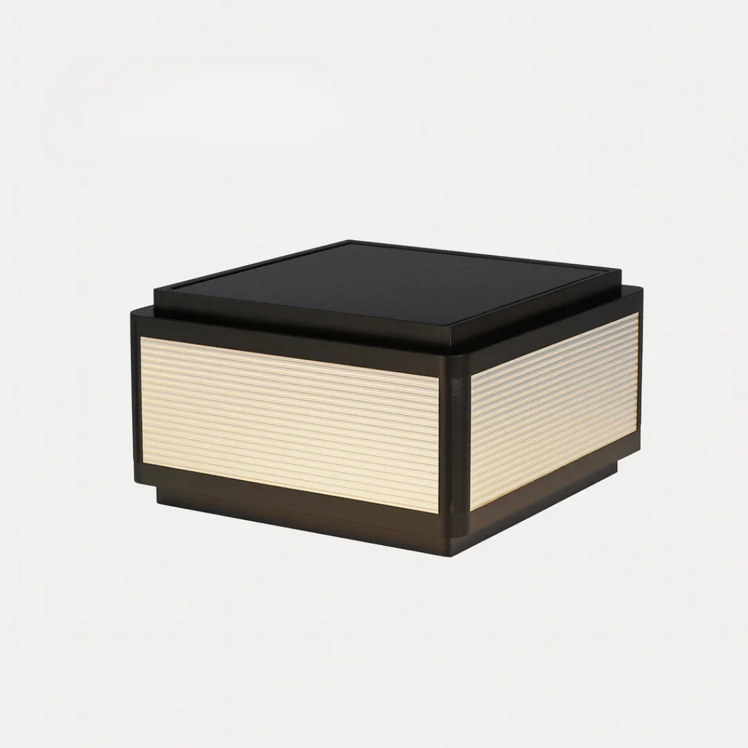 Solar LED Outdoor Pillar Light - Waterproof Aluminum Post Lamp for Garden, Fence, Villa, Yard