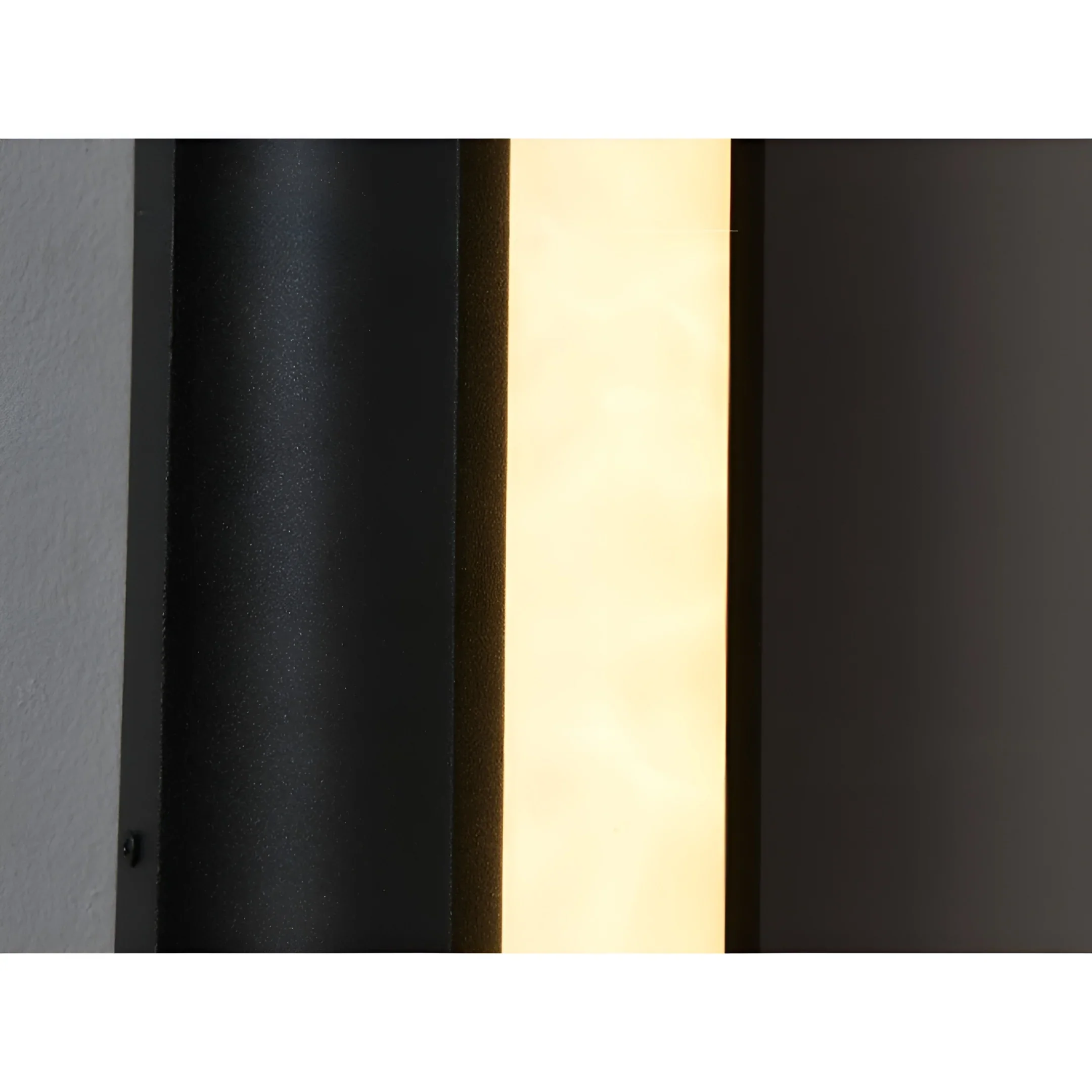 Modern Outdoor Wall Light - Waterproof IP54, 20W LED | Sand Black Stainless Steel & Resin, Perfect for Patio, Entryway, Balcony