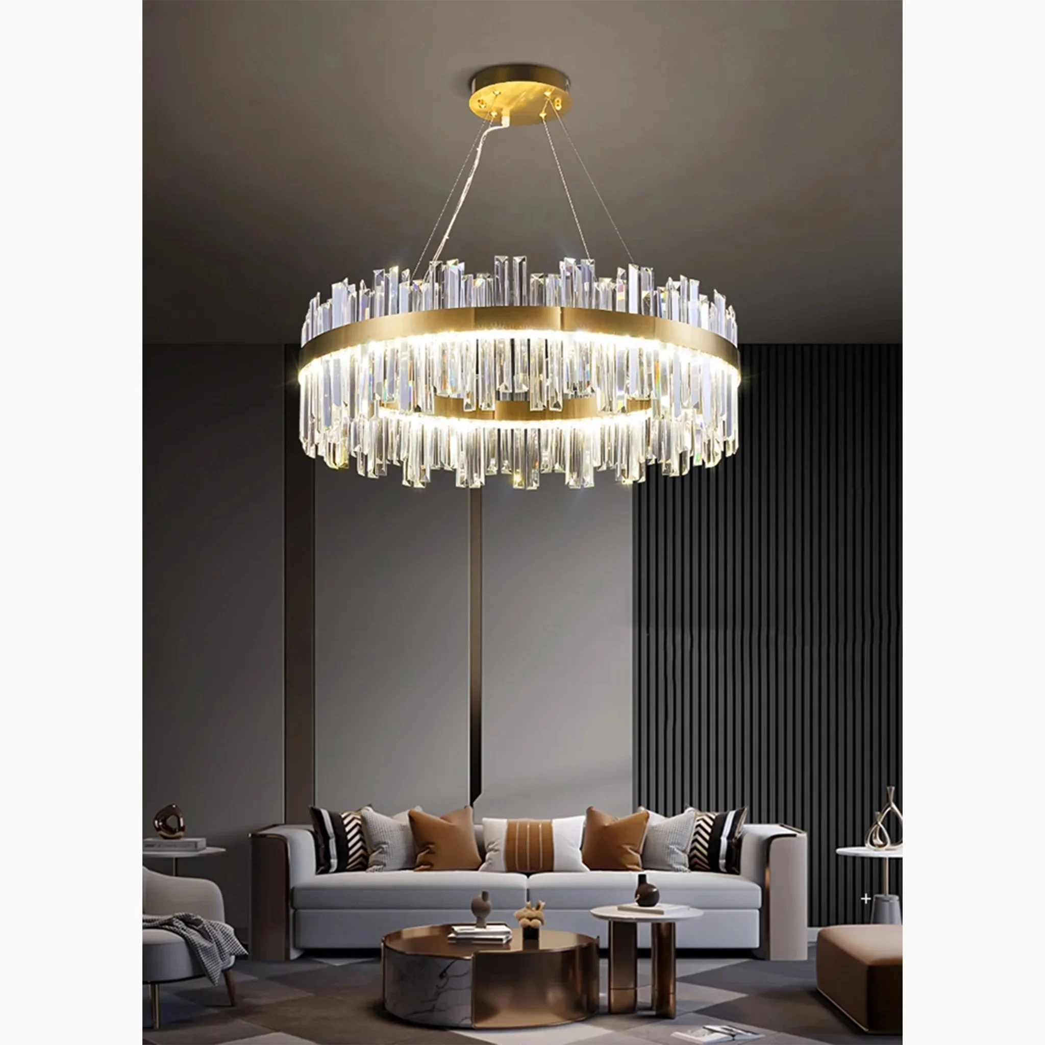 Sursee | Swanky Glass Drum Ceiling Chandelier
