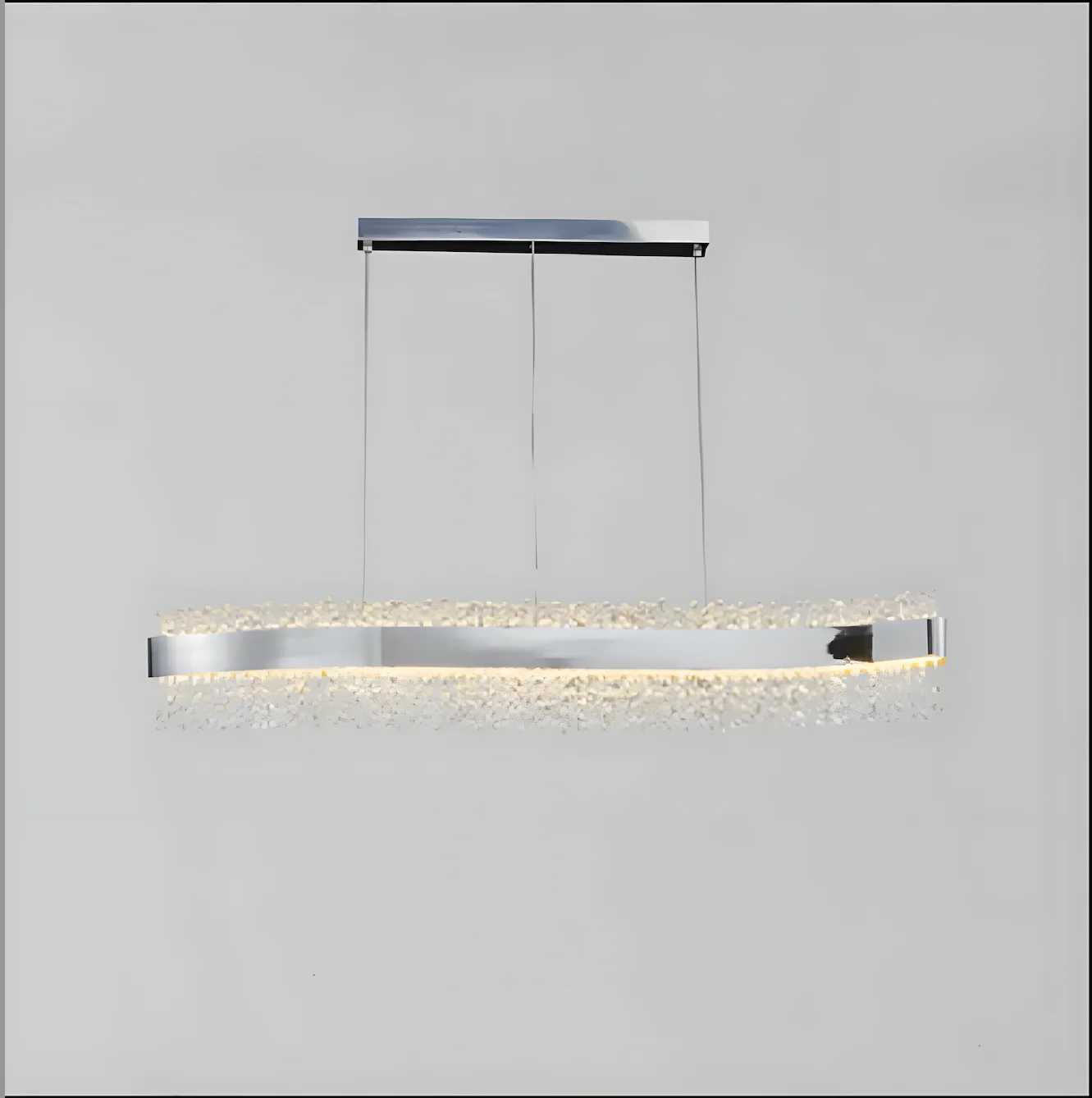 Caglio | Luxury Wave-Shaped Rectangle Crystal Chandelier