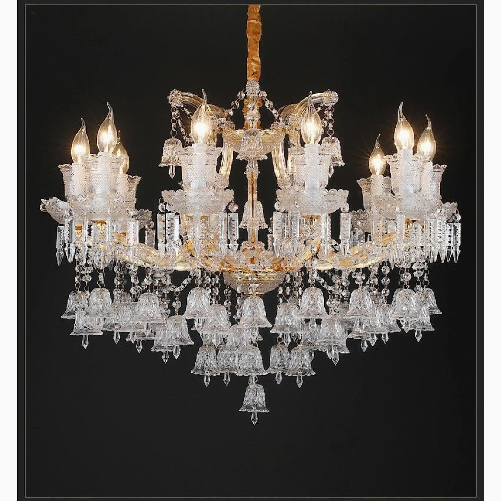 Villars-sur-Glane | European-style Wind Chime Luxury Crystal Candle Chandelier