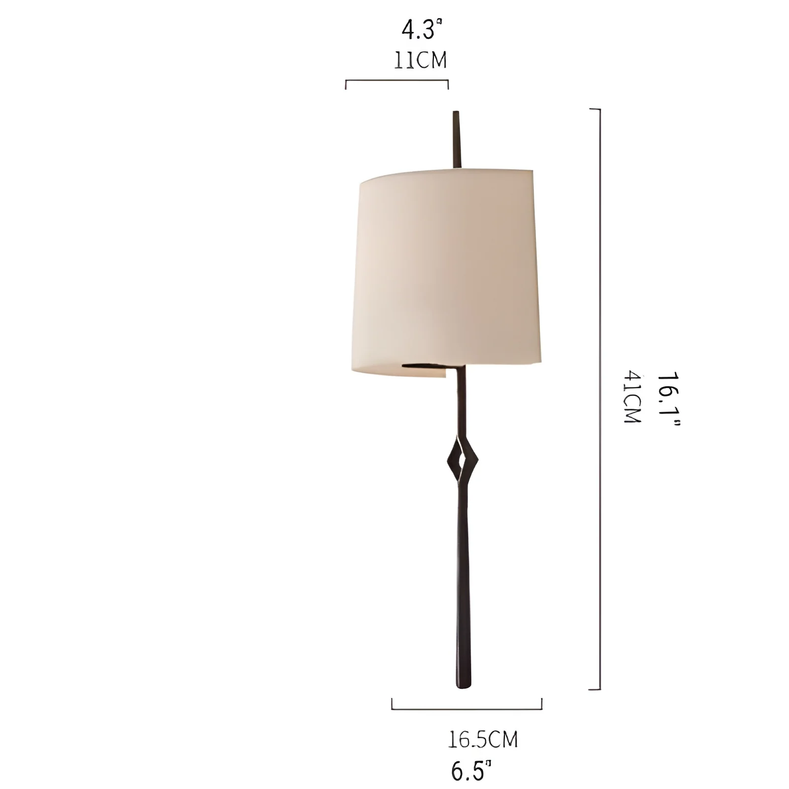 Modern Cloth Wall Lamp in American Style for Living Room, Bedroom