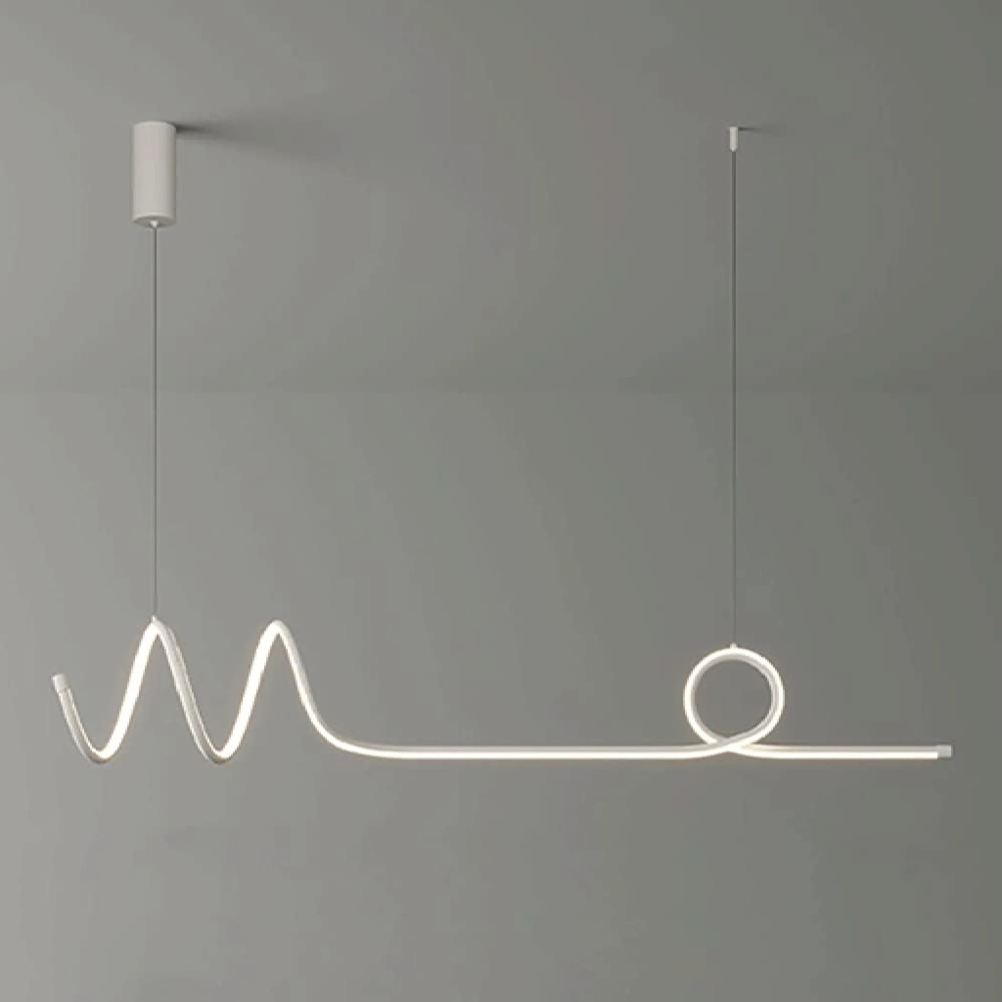Bussigny-pres-Lausanne | Nordic Pendant Lamp with a Long Strip