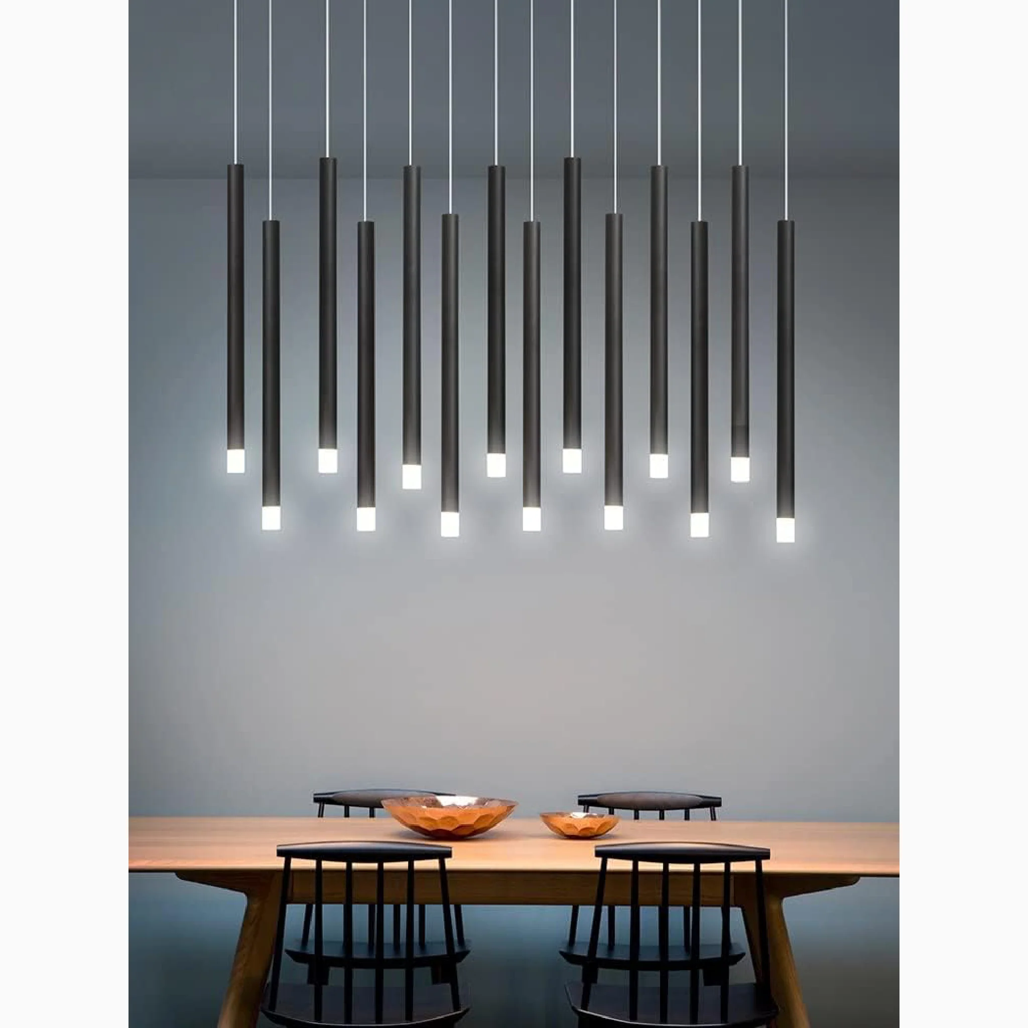 Burgdorf | Black Pendant Lamp in a Nordic Style for Kitchen