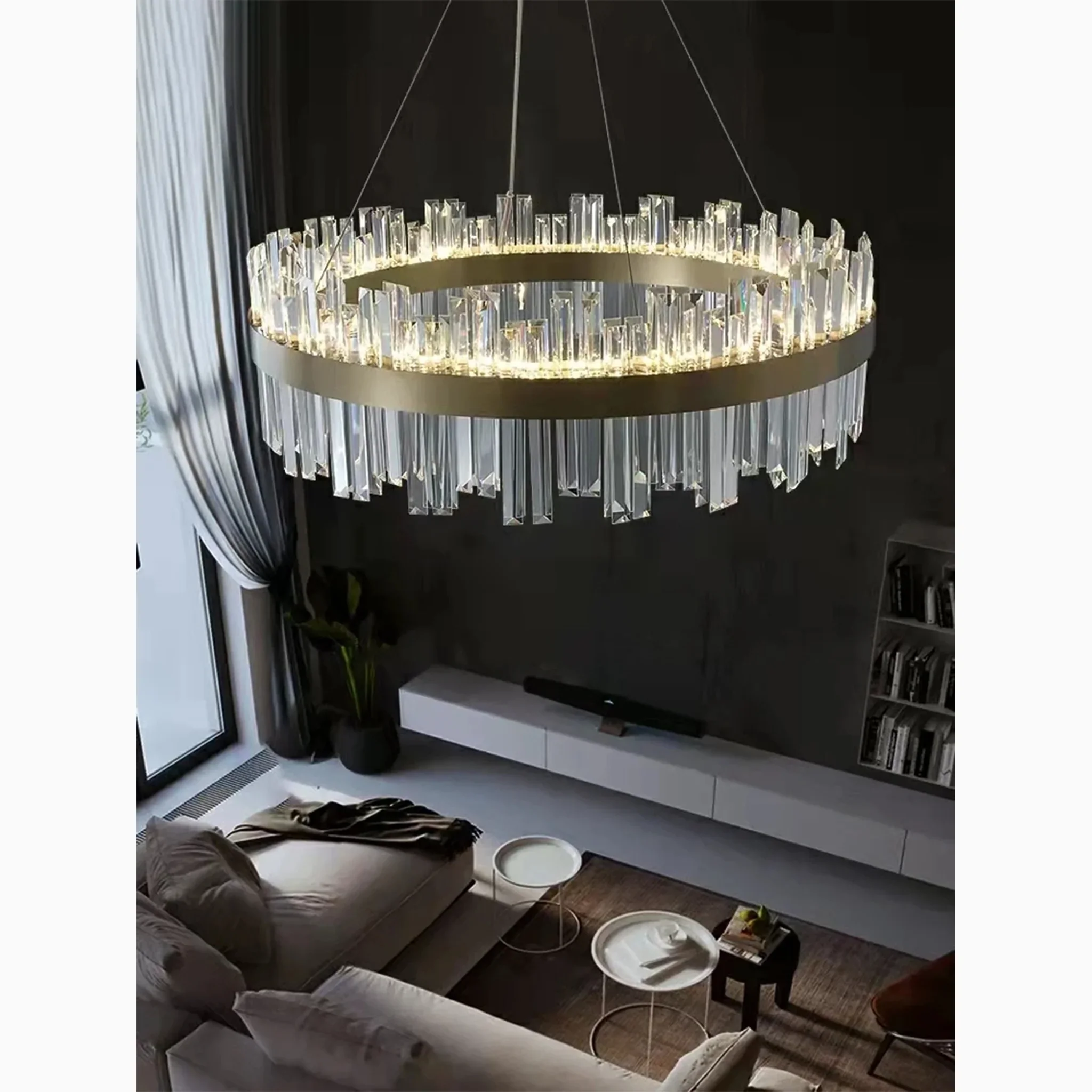 Sursee | Swanky Glass Drum Ceiling Chandelier