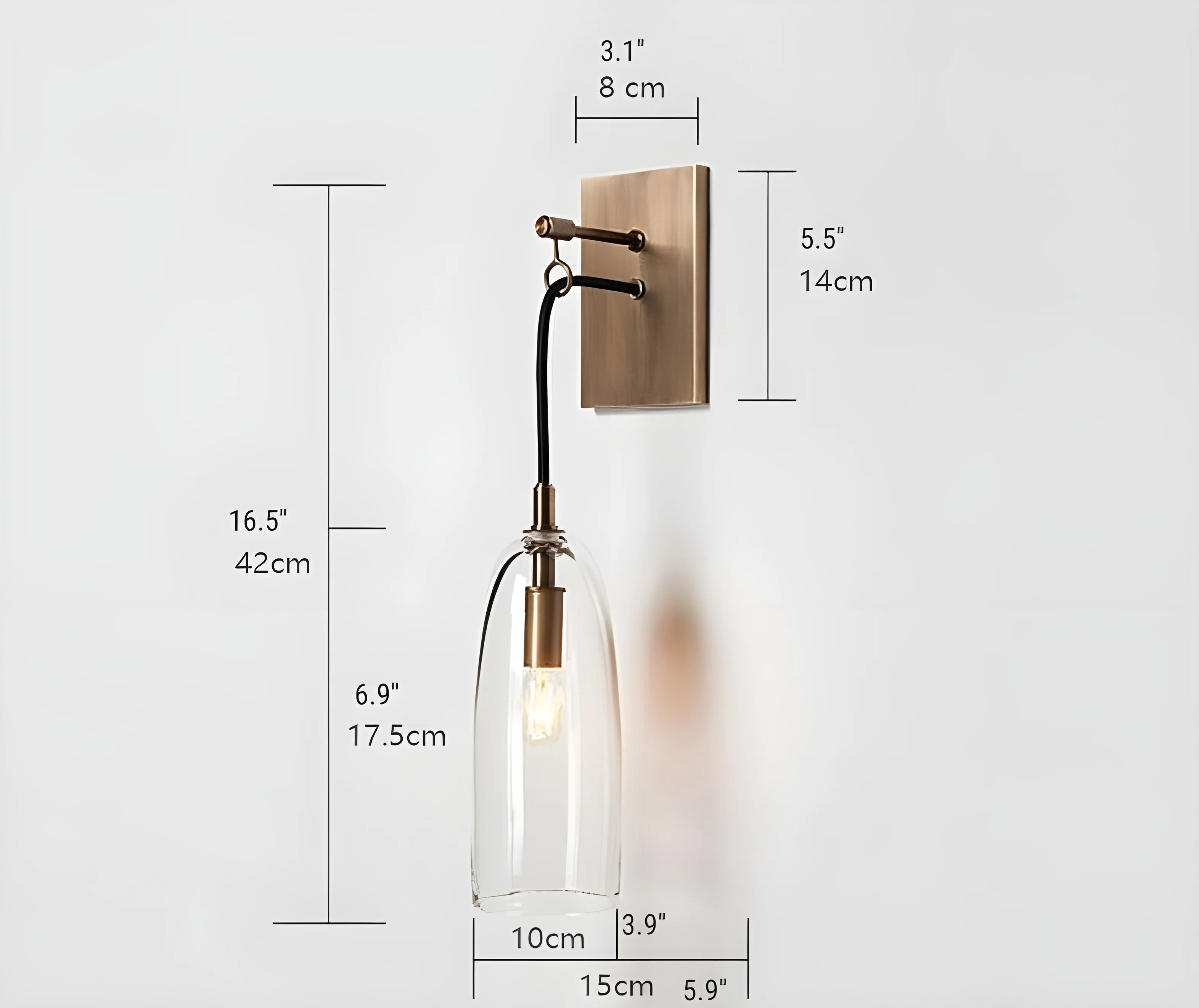 Creative Wall Lamp in American Retro Style for Living Room, Bedroom