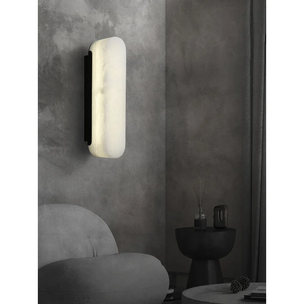 Luxury Marble Vertical Wall Lamp for Living Room, Bedroom