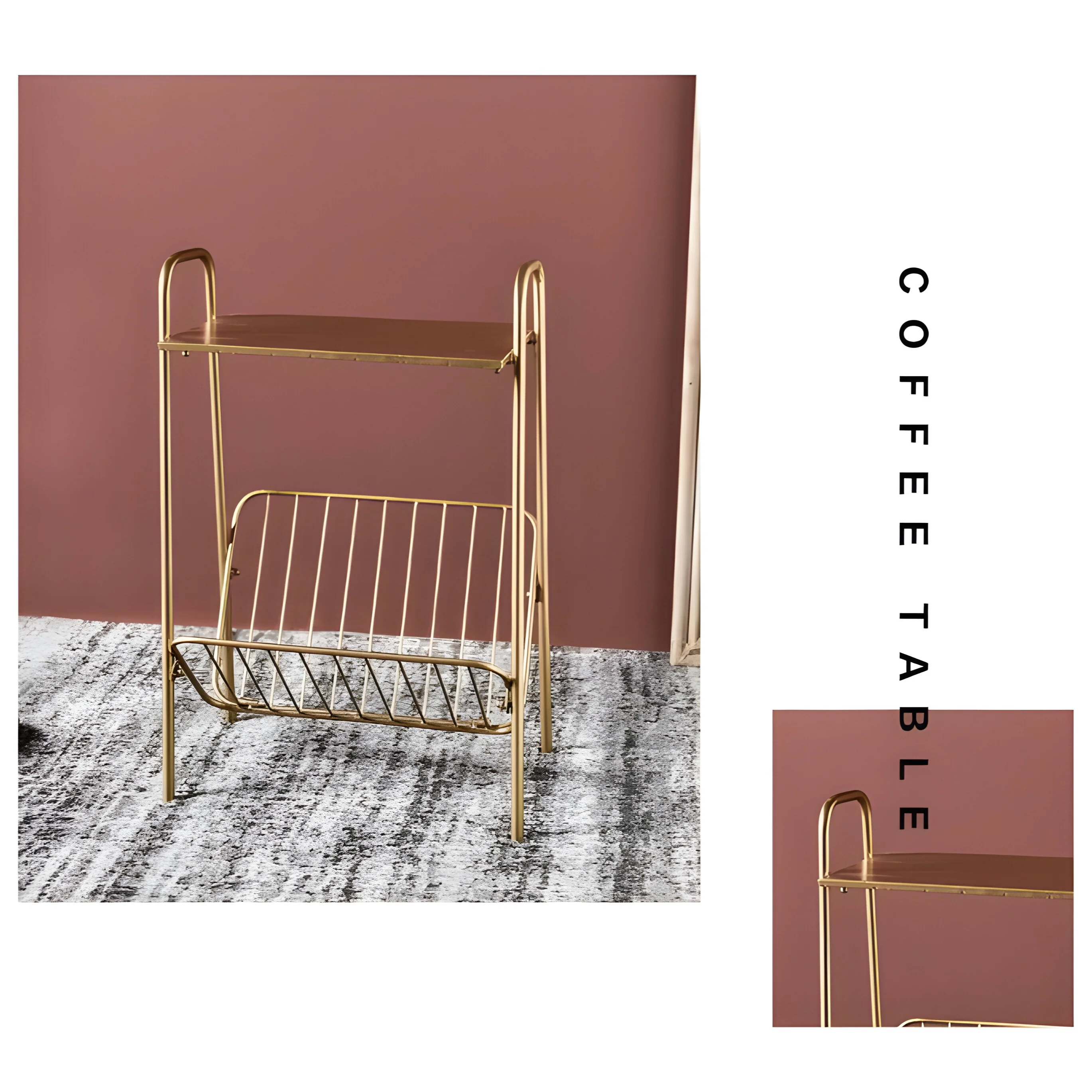 Multifunctional Creative Coffee Table Made of Iron