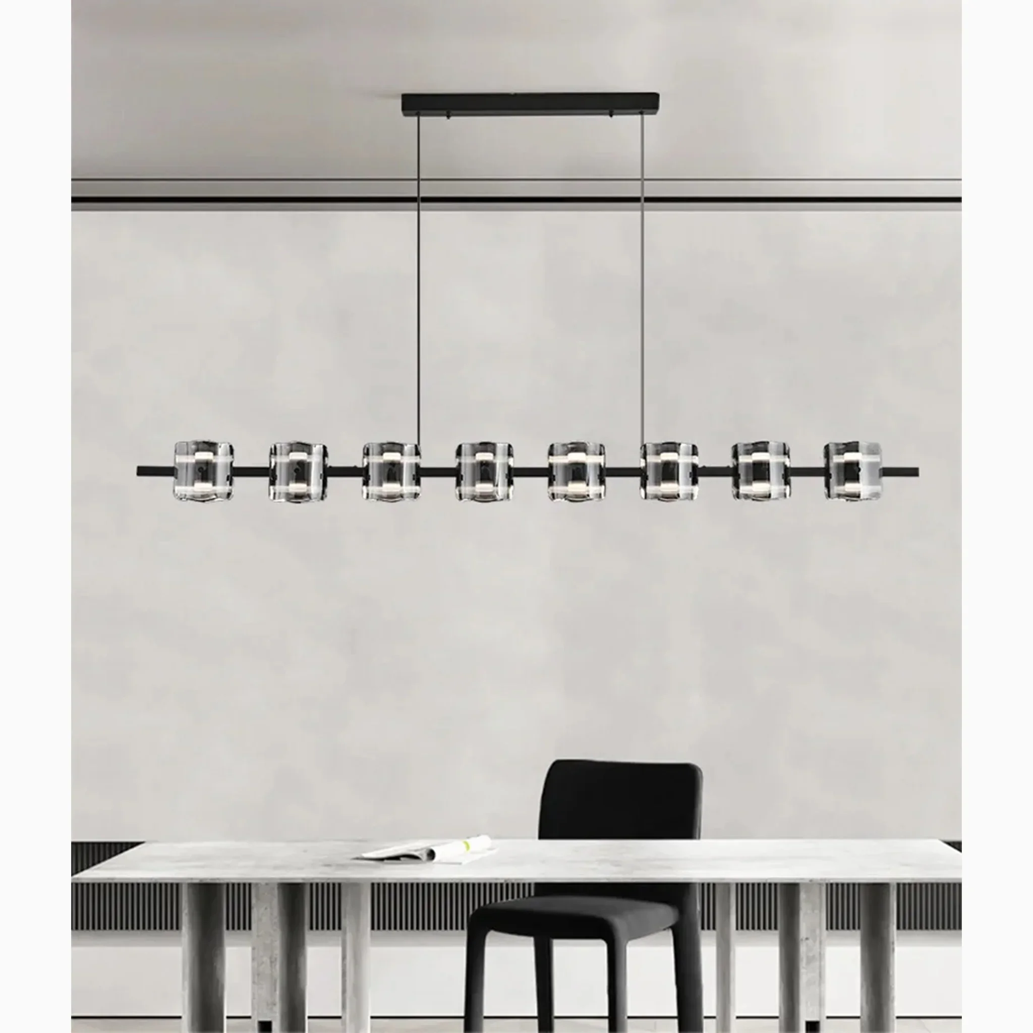 Sch?nenwerd | Stylish Creative Rectangle Glass Chandelier