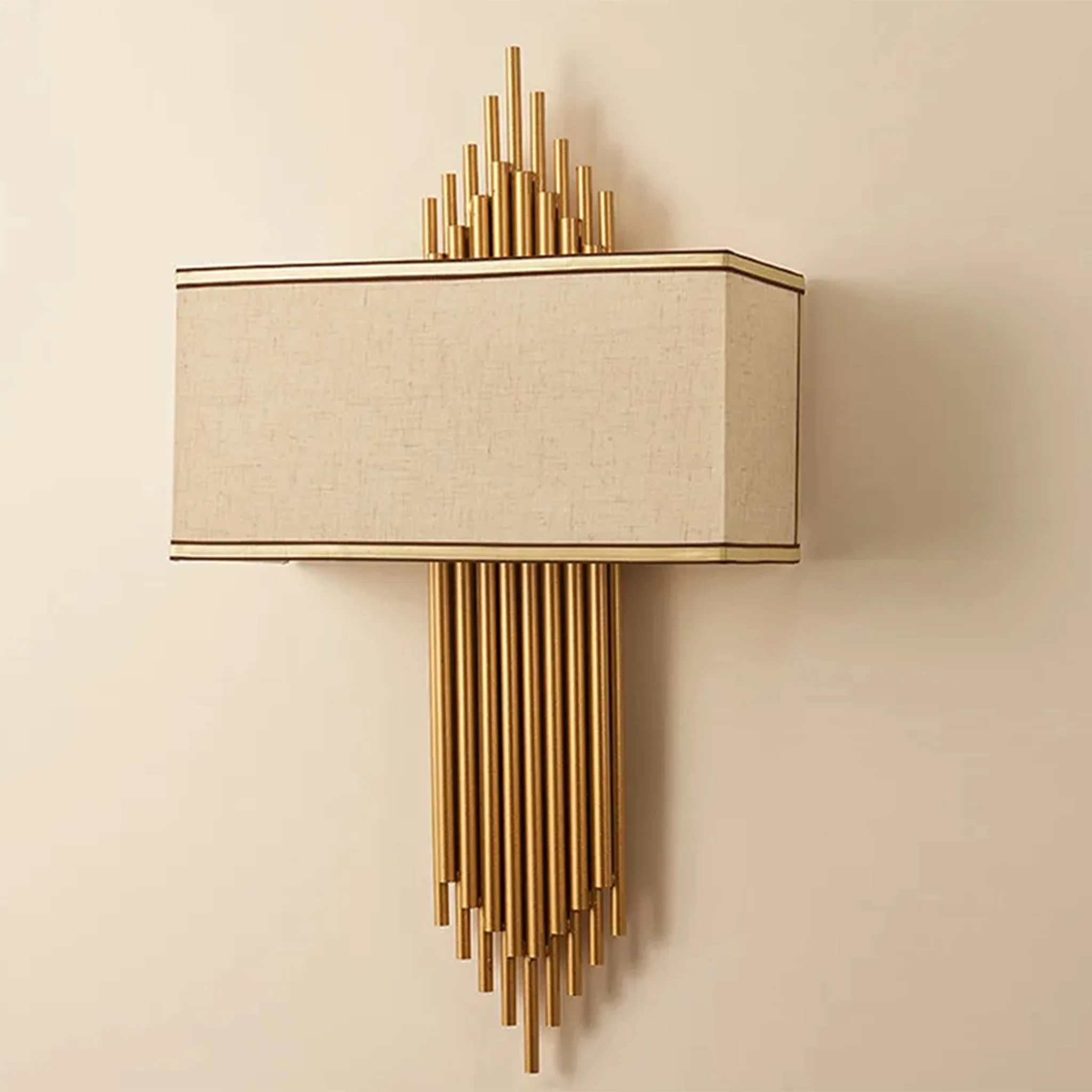 Stein am Rhein | Elegant Metal and Fabric Wall Sconce