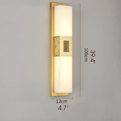 Creative Marble Wall Lamp in Chinese Style for Bedroom, Living Room