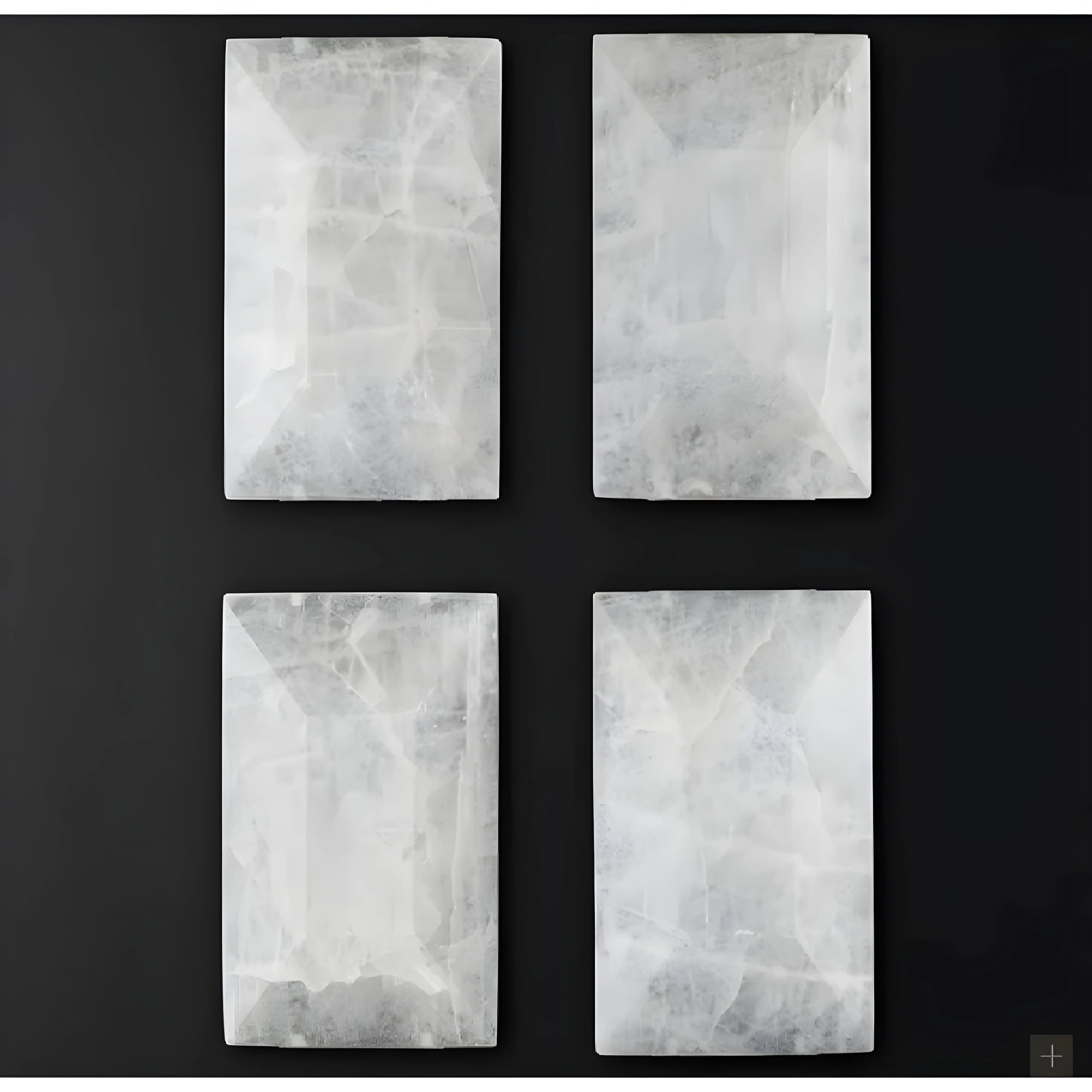 Cagli | Glossy Led Retro American Rectangular Crystal Chandelier