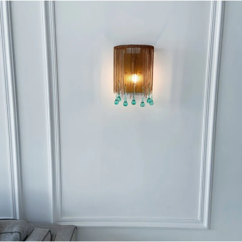 Luxury Wall Lamp in American Retro Style, Living Room, Bedroom