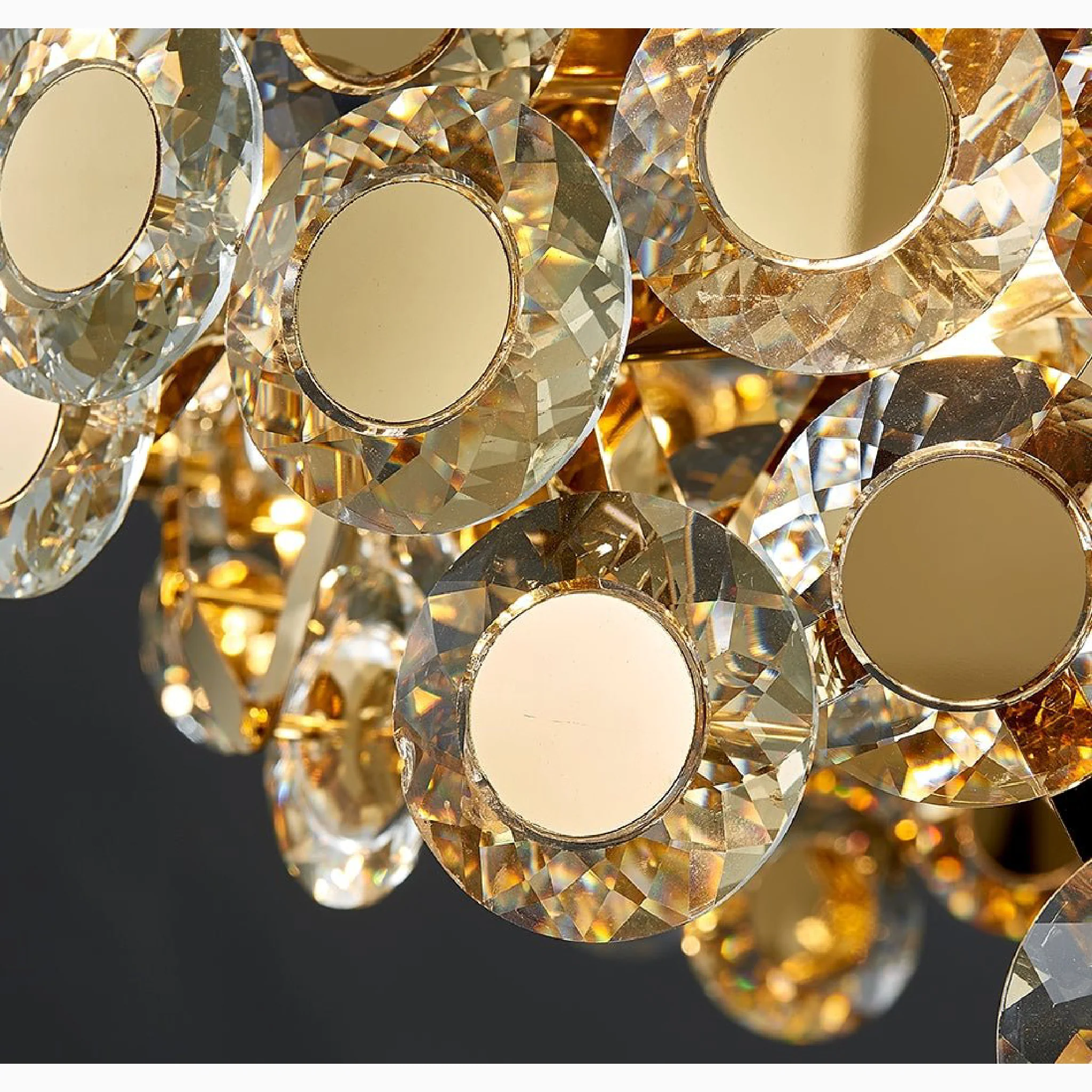 Alfano | Gold Creative Luxury Design Crystal LED Chandelier