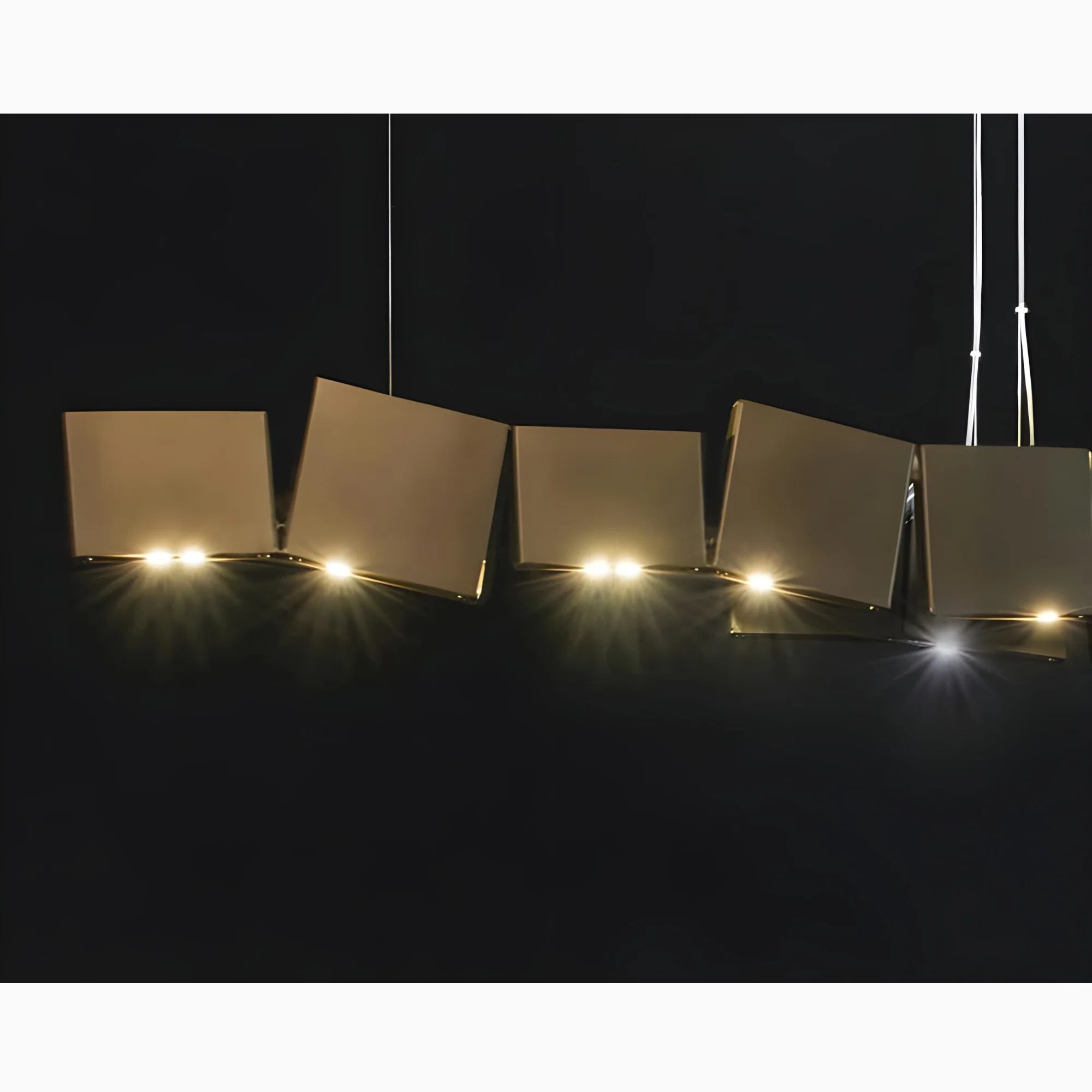 Albenga | Retro Postmodern Novelty Style Iron Box Chandelier