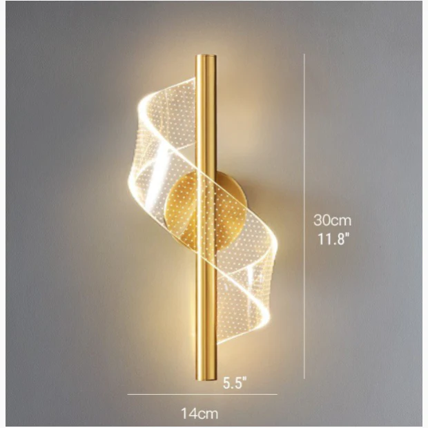Modern Acrylic Wall Lamp in Royal Style, Living Room, Bedroom