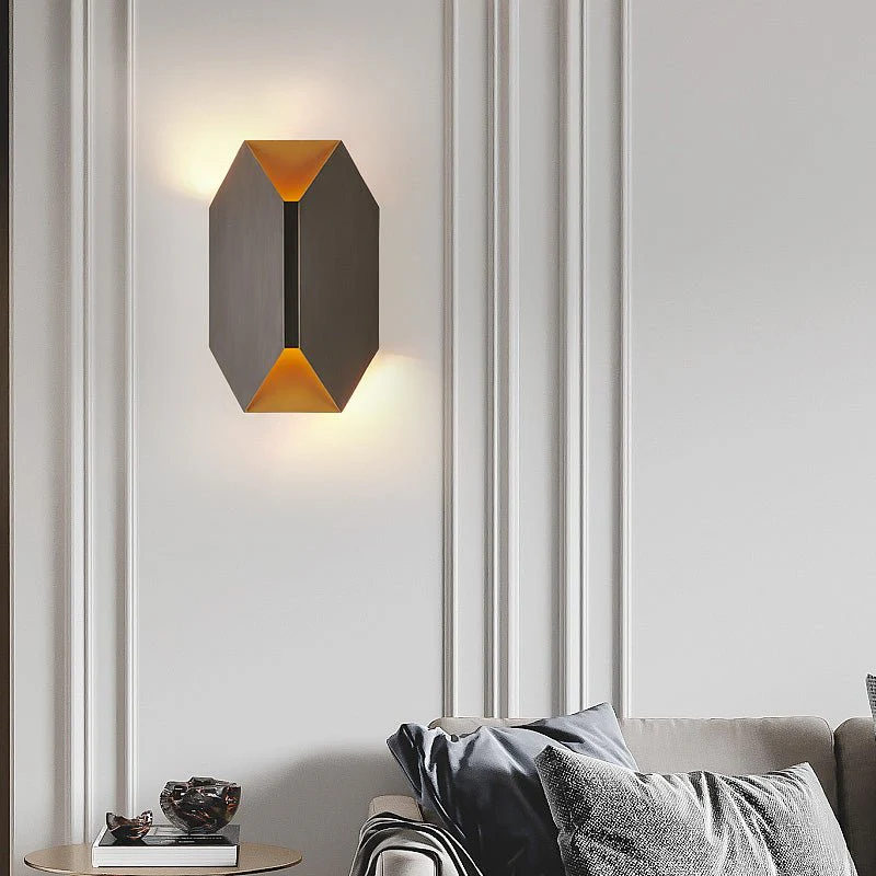 Modern Wall Lamp in Geometric Style for Living Room, Bedroom