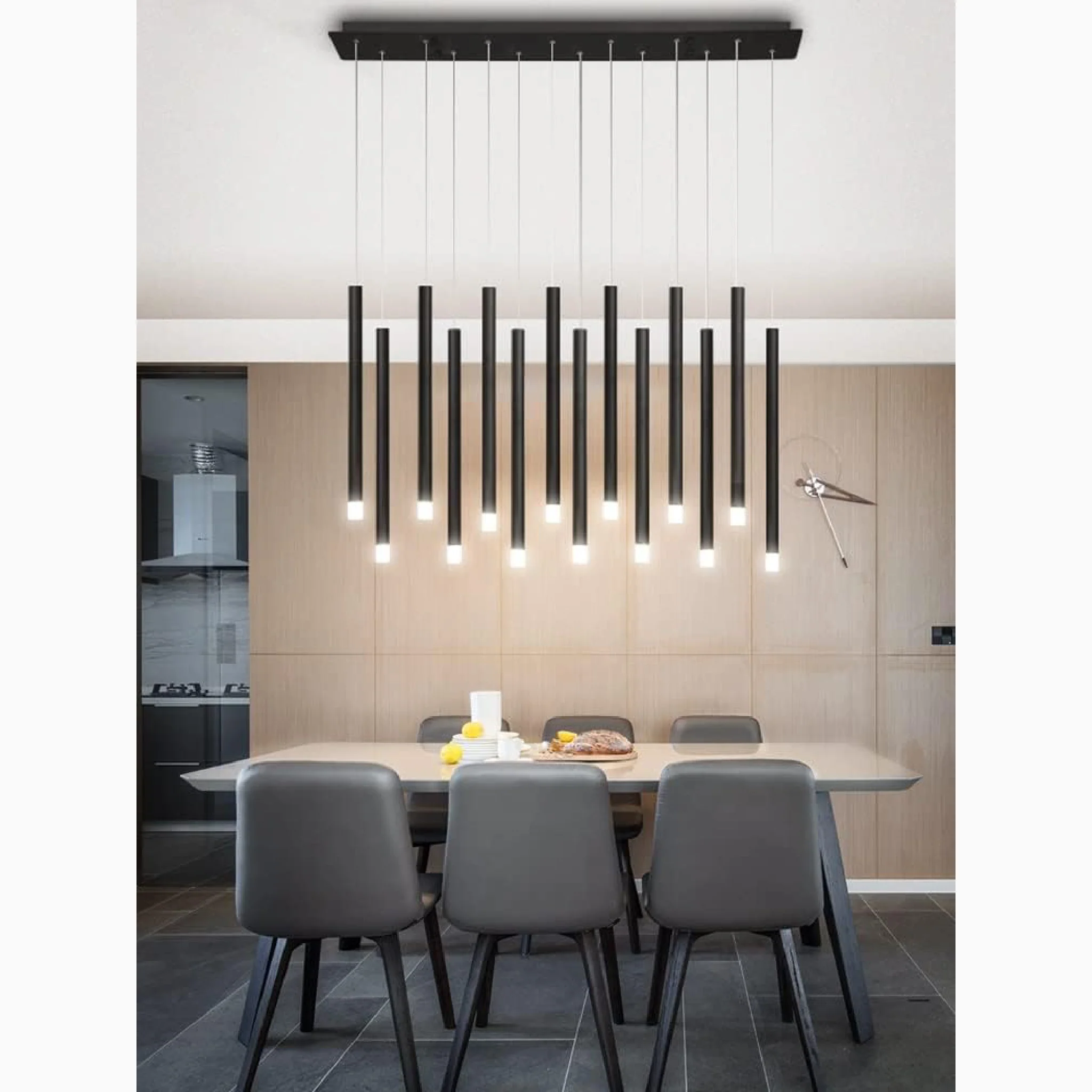 Burgdorf | Black Pendant Lamp in a Nordic Style for Kitchen