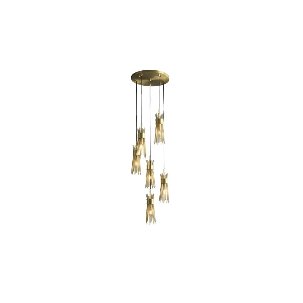 Vanguard Aged Brass Contemporary Chandelier for Stylish Spaces