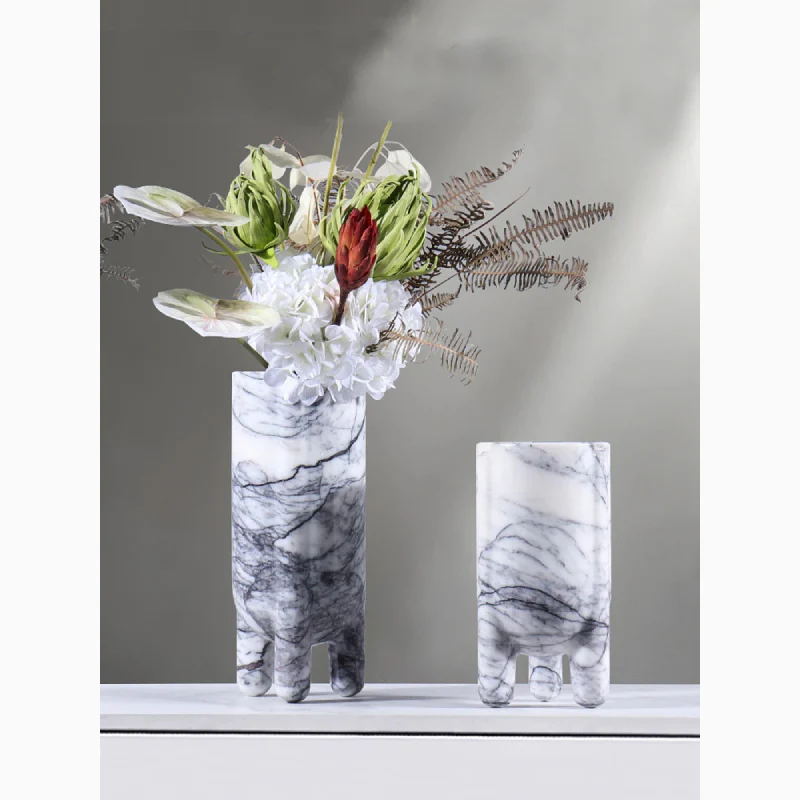 Creative Modern Elegant Marble Vase For Living Room
