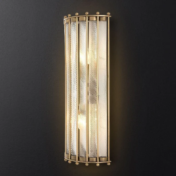 Modern Glass Wall Lamp in American Style, Living Room, Bedroom