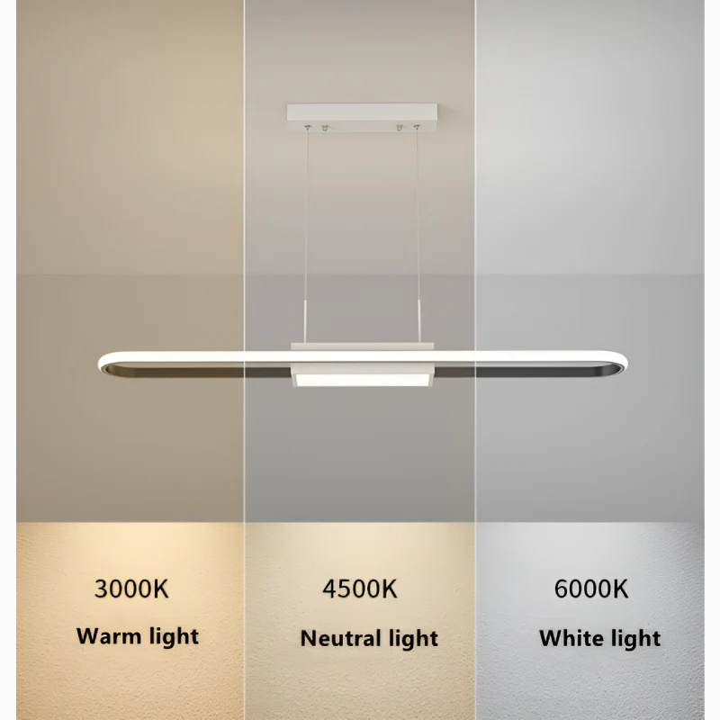 Emmen | Chandelier in the Shape of Long Strip for Restaurant