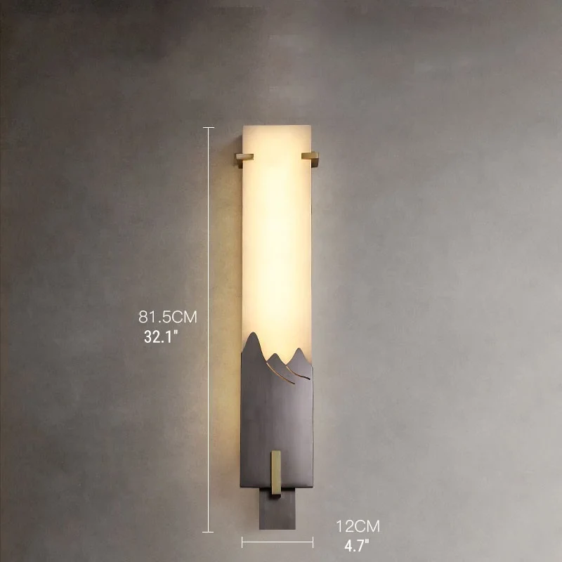 Creative Marble Wall Lamp in Antique Style for Living Room, Bedroom