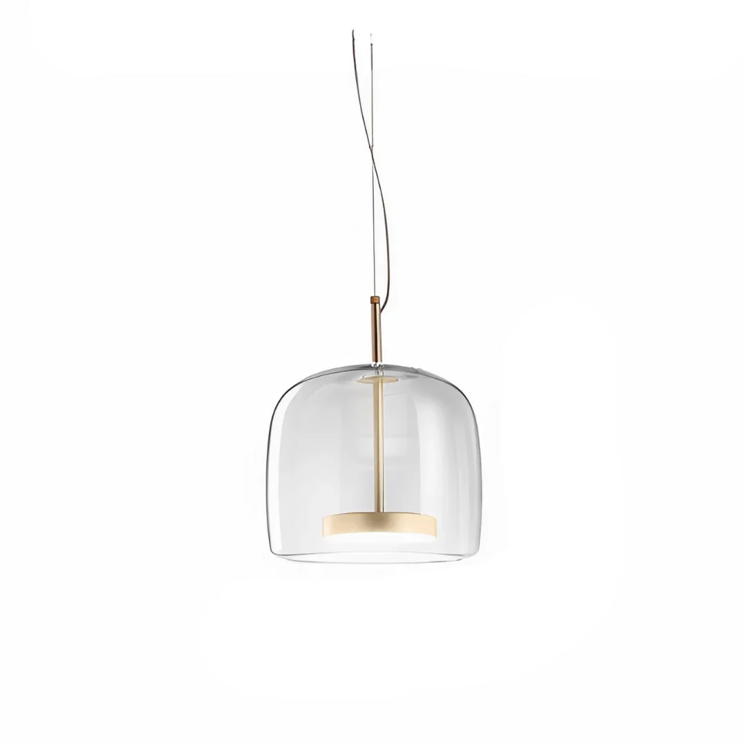 Nordic Amber Glass Pendant Light - Modern Designer Ceiling Lamp