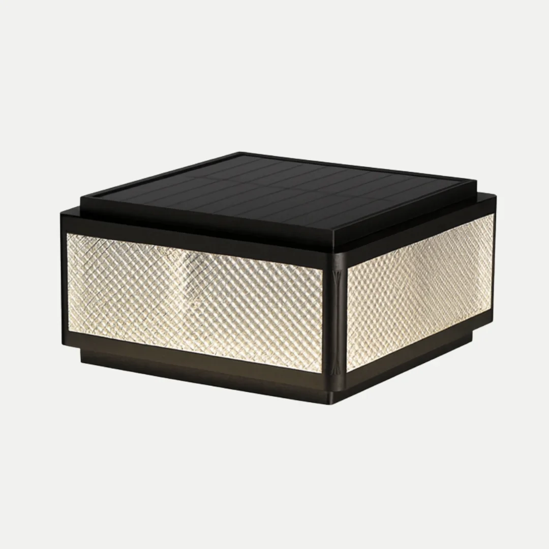 Solar LED Outdoor Pillar Light - Waterproof Aluminum Post Lamp for Garden, Fence, Villa, Yard