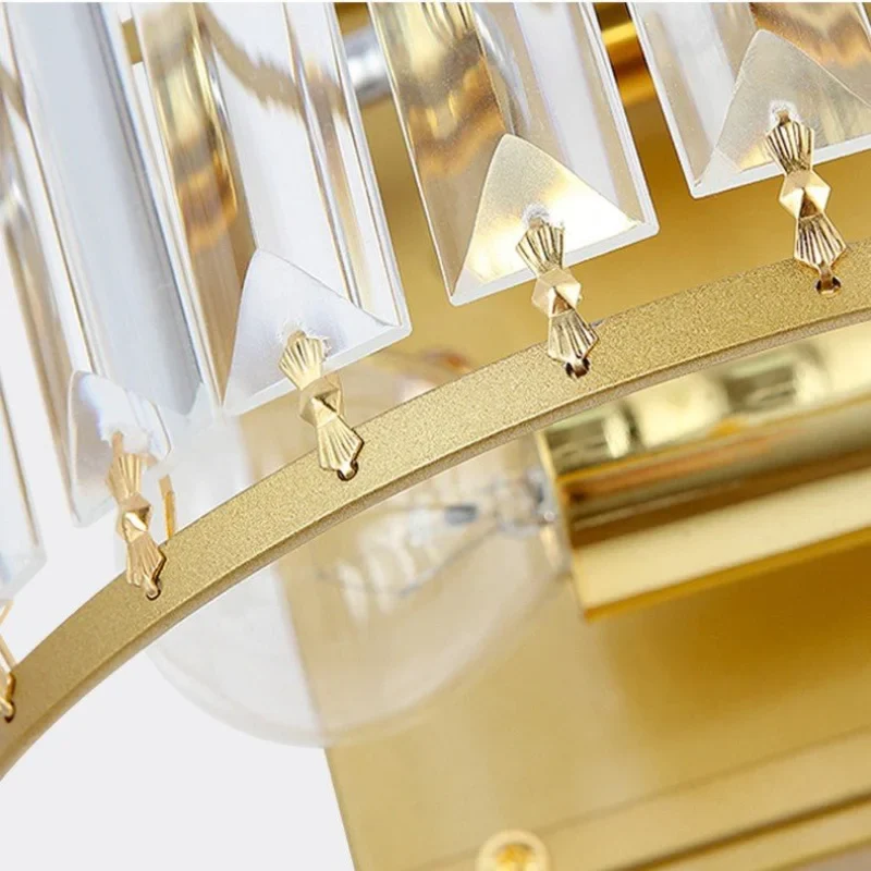 Luxury Crystal Wall Lamp in American Style for Living room, Bedroom