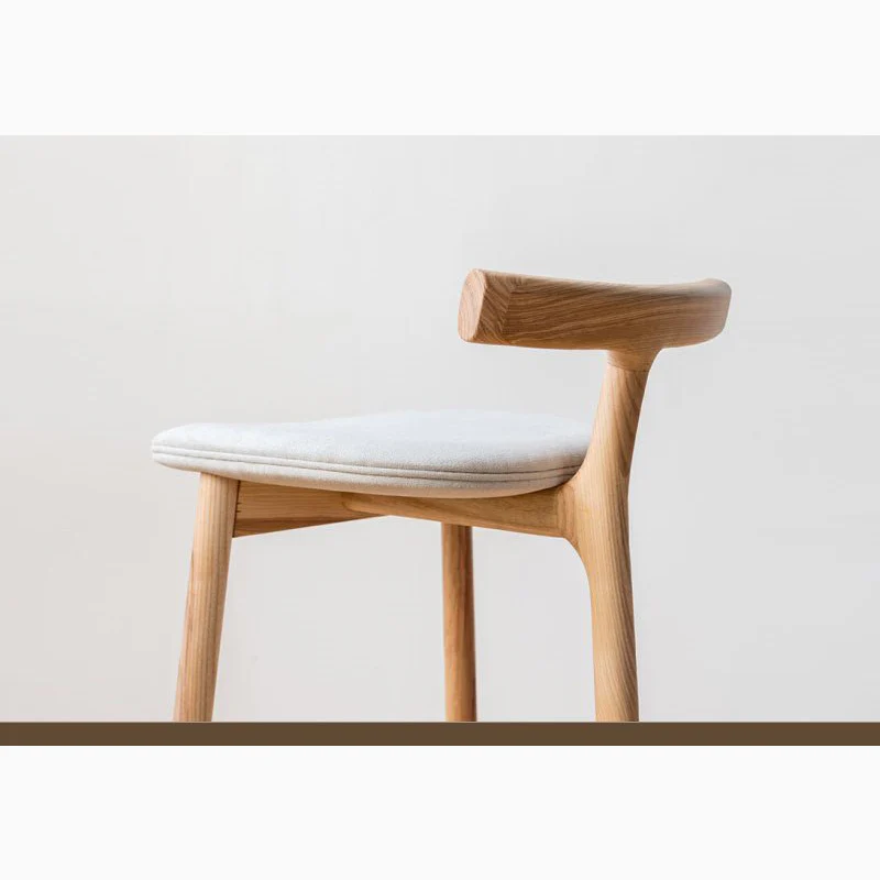 Nordic-Styled Bar High Stool Made of Solid Wood